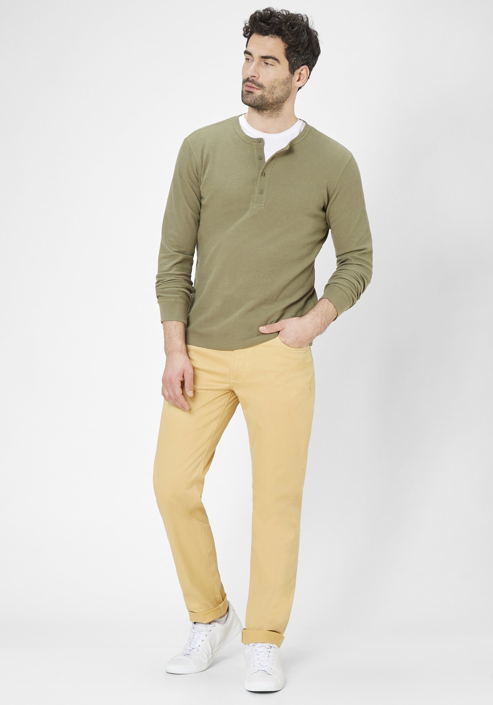 Redpoint Stoffhose MILTON super stretch Baumwolle yellow Pocket nachaltiger 5 aus