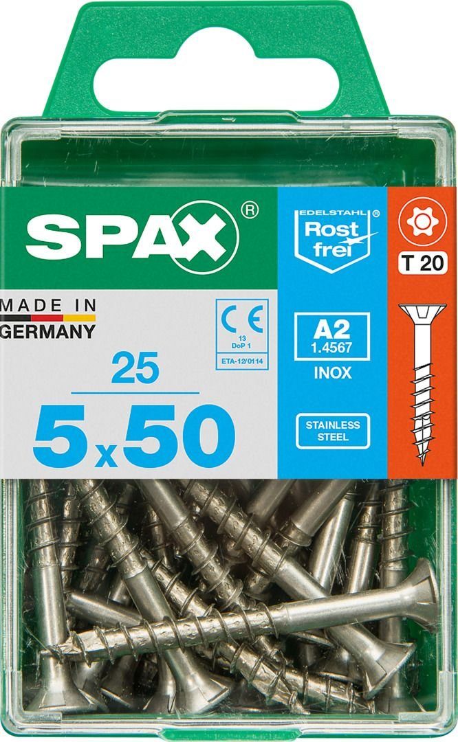 SPAX Holzbauschraube Spax Universalschrauben 5.0 x 50 mm TX 20 Senkkopf
