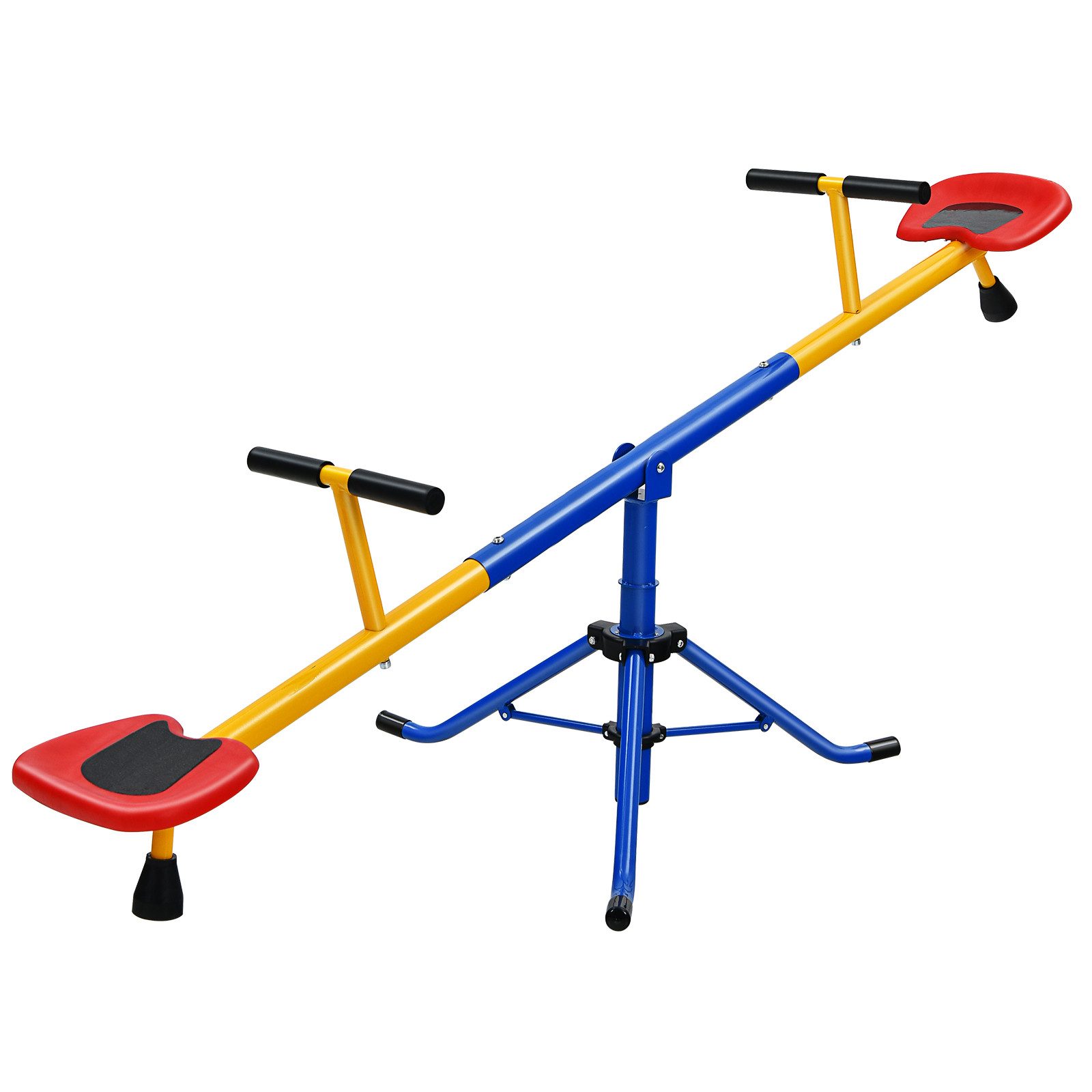 COSTWAY Wippe Gartenwippe 360° drehbar, mit 2 Sitzer