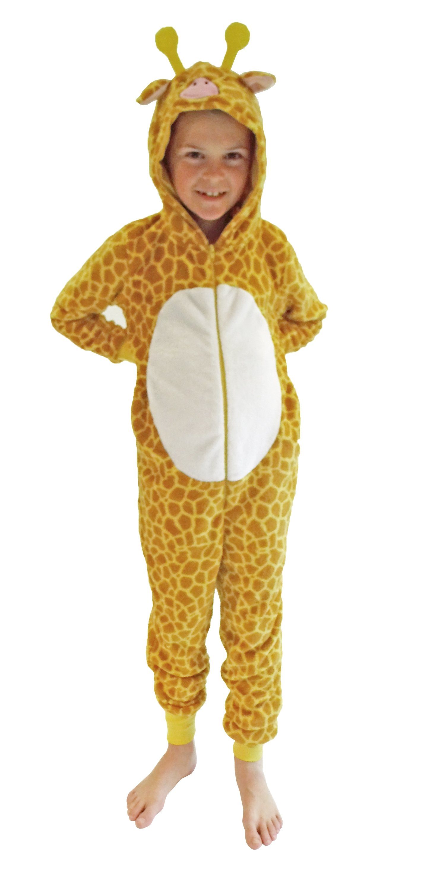 Pyjama Mädchen Jumpsuit Overall Onesie Schlafanzug in niedlichen Tier Motiv