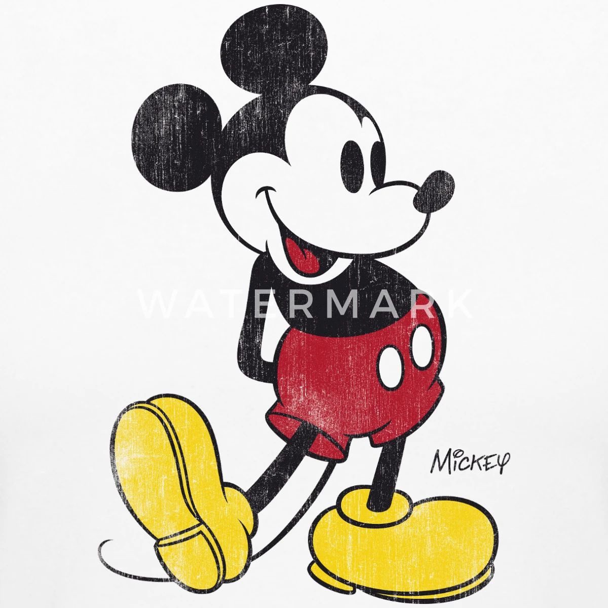 Spreadshirt T-Shirt Mickey & Minnie Klassisches Mickey Mouse Motiv Crop Top günstig online kaufen