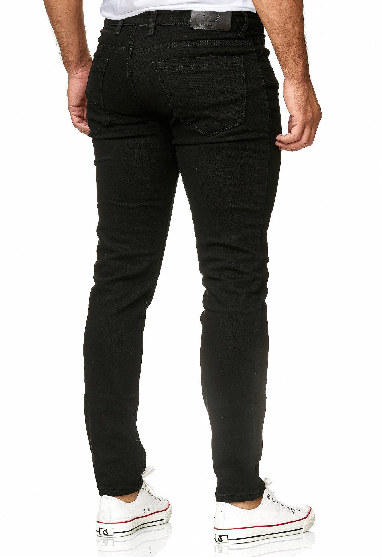 Reslad Stretch-Jeans Reslad Jeans-Herren Slim Fit Basic Style Stretch-Denim Jeans-Hose Stretch Jeans-Hose Slim Fit