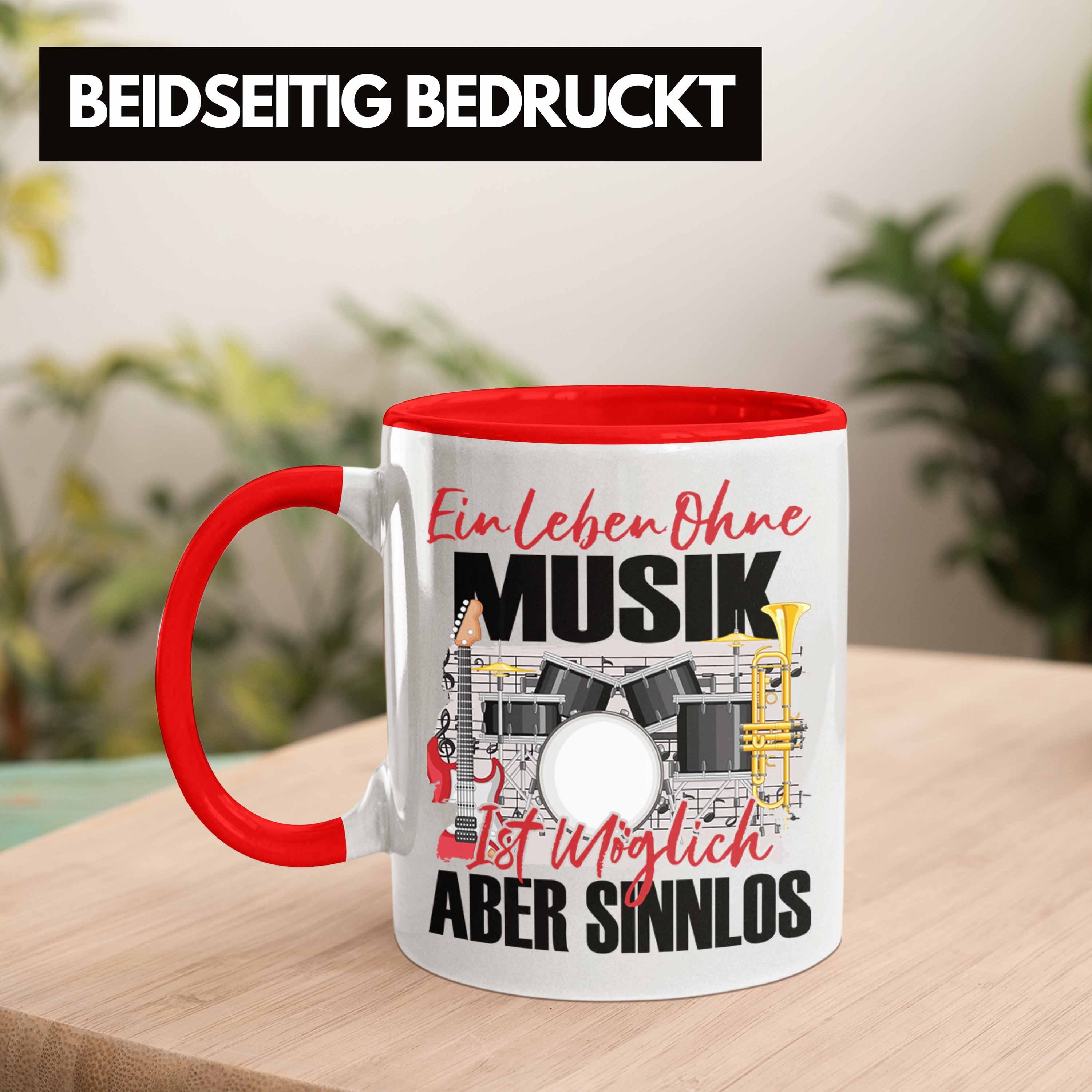 Spruch Trendation - Band Musiker Tasse Tasse Rot Geschenkidee Leben Geschenk Ein Trendation