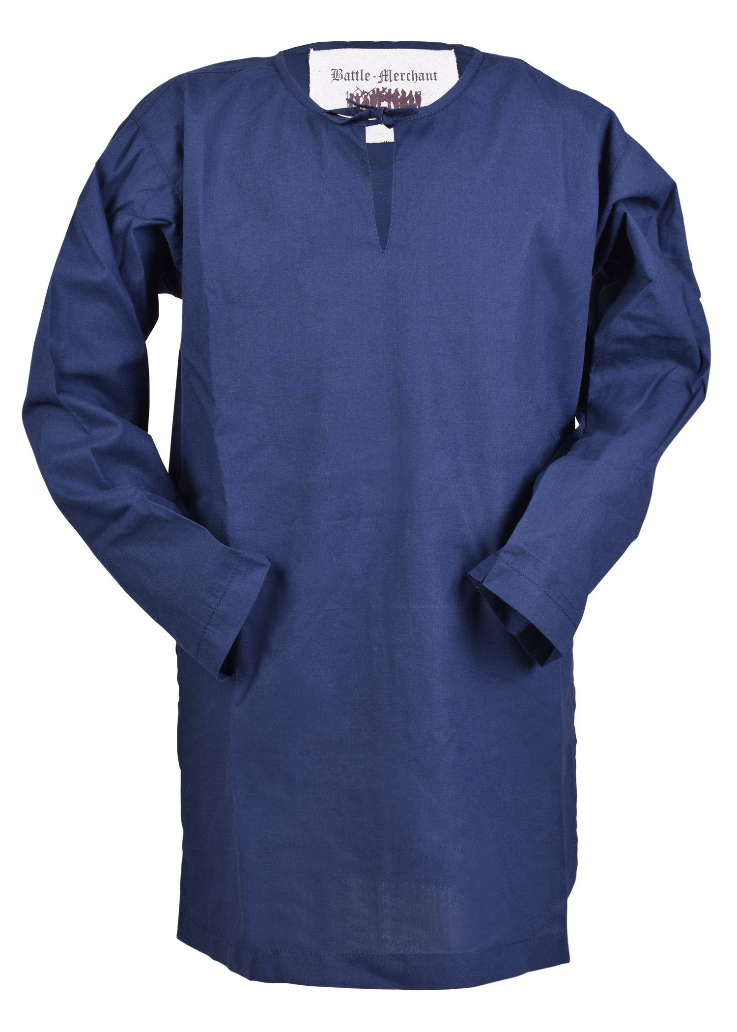 Battle Merchant Ritter-Kostüm Langärmelige Mittelalter-Tunika / Leibhemd Arn für Kinder, blau