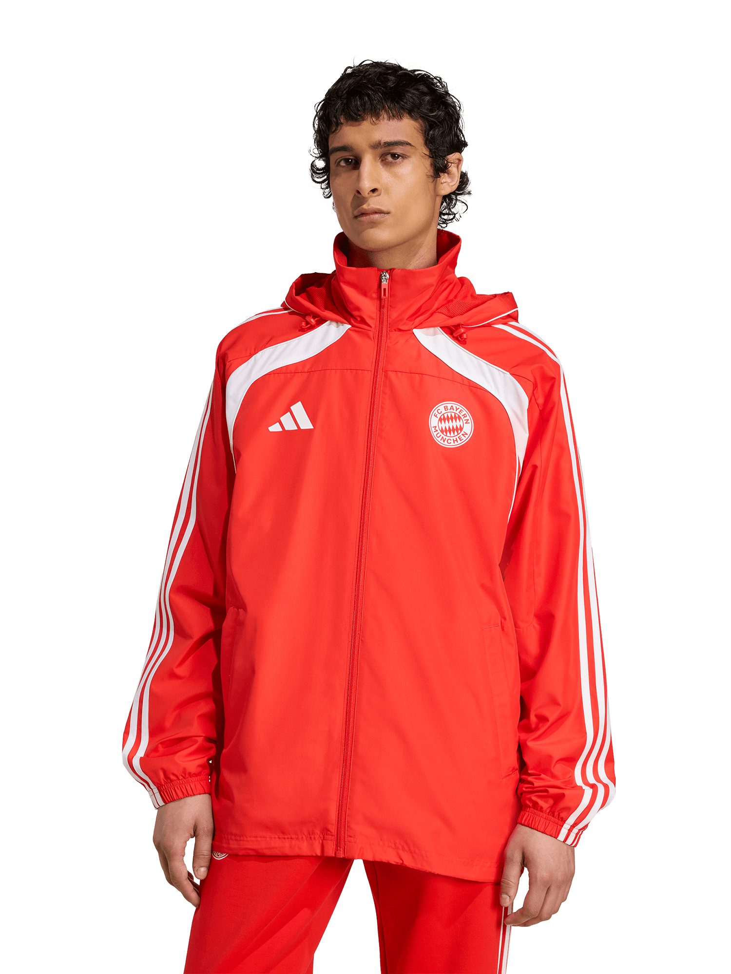 adidas Performance Regenjacke FC Bayern München, Windbreaker Urban Purist, Herren, Rot