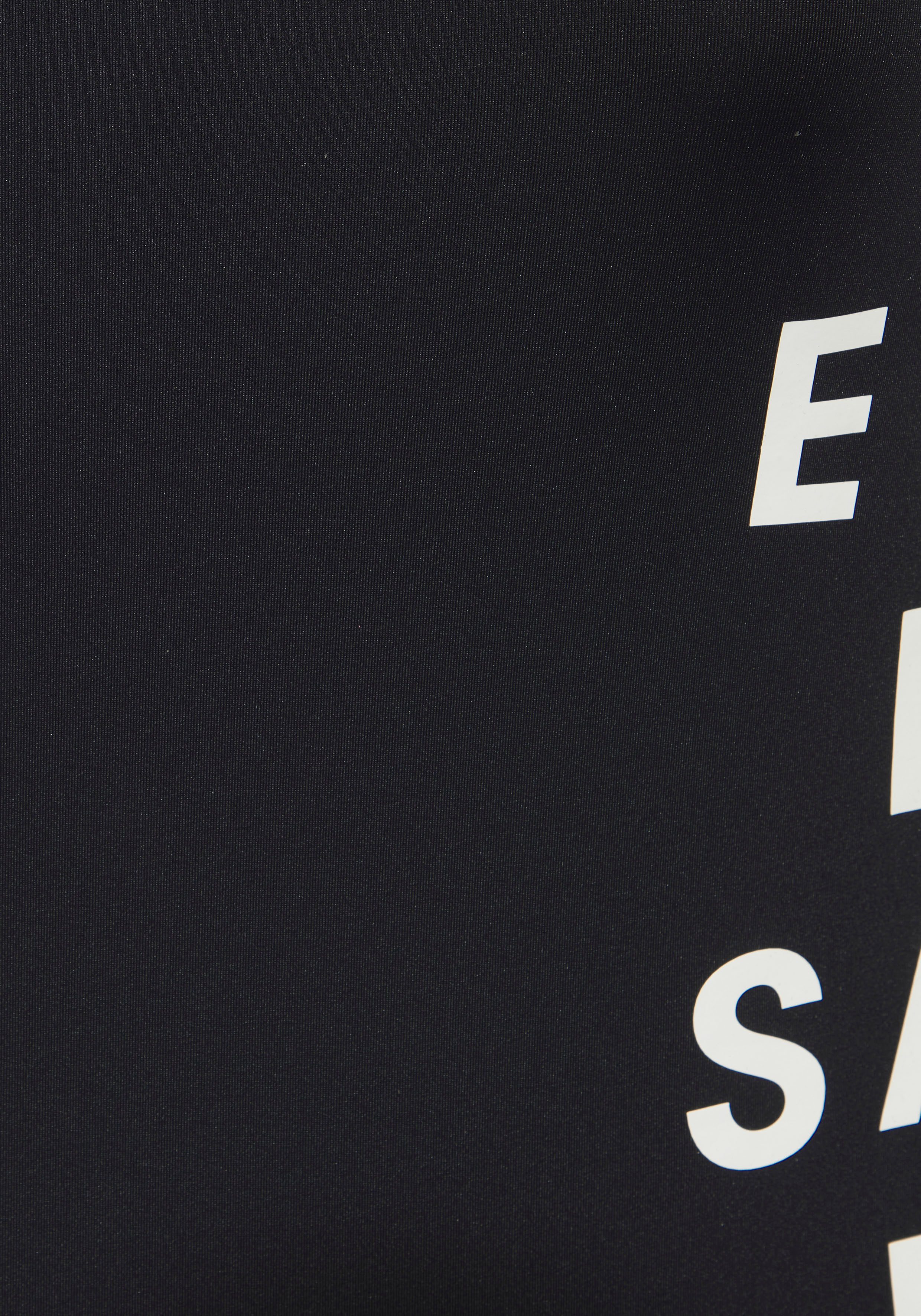 Elbsand Badeanzug Deep mit Logo in Kontrastfarbe