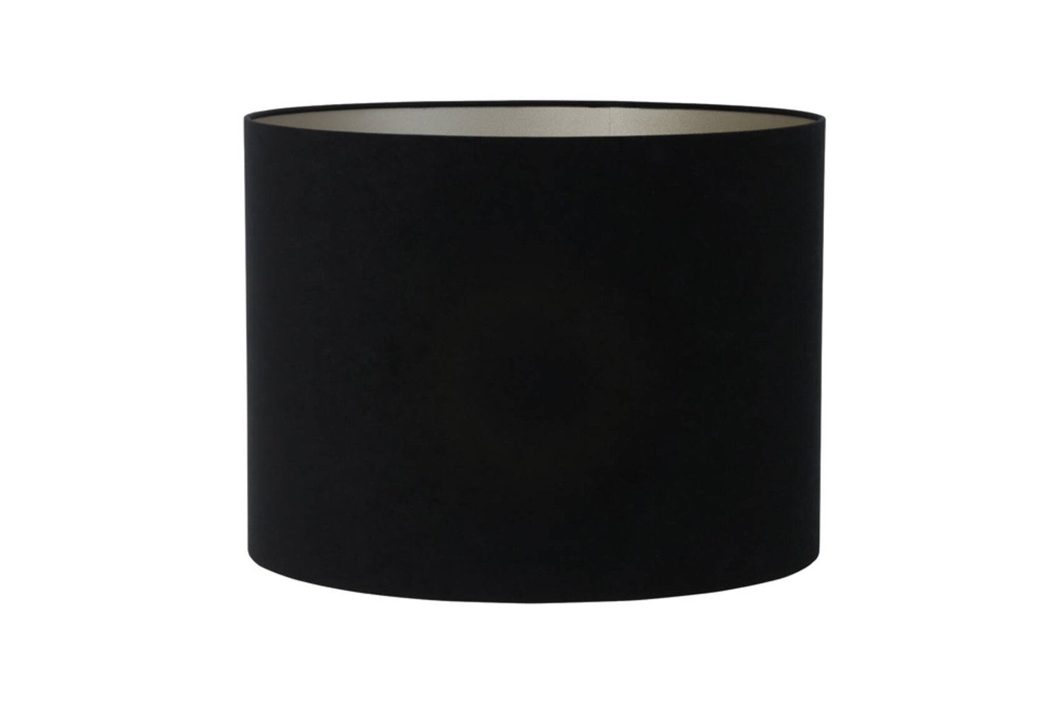 Light & Living Lampenschirm Lampenschirm Zylinder VELOURS von Light & Living Schwarz Ø35x23 cm