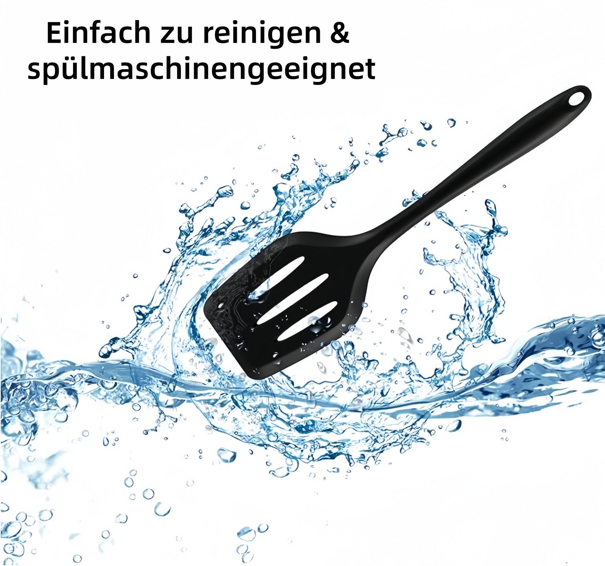 FOUORTUNATE-BEE Kochbesteck-Set 15-teiliges Silikon-Küchenutensilien-Set, hitzebeständig (15-tlg), 15-teiliges Küchenhelfer-Set aus Silikon, spülmaschinenfest – Bild 3 von 5