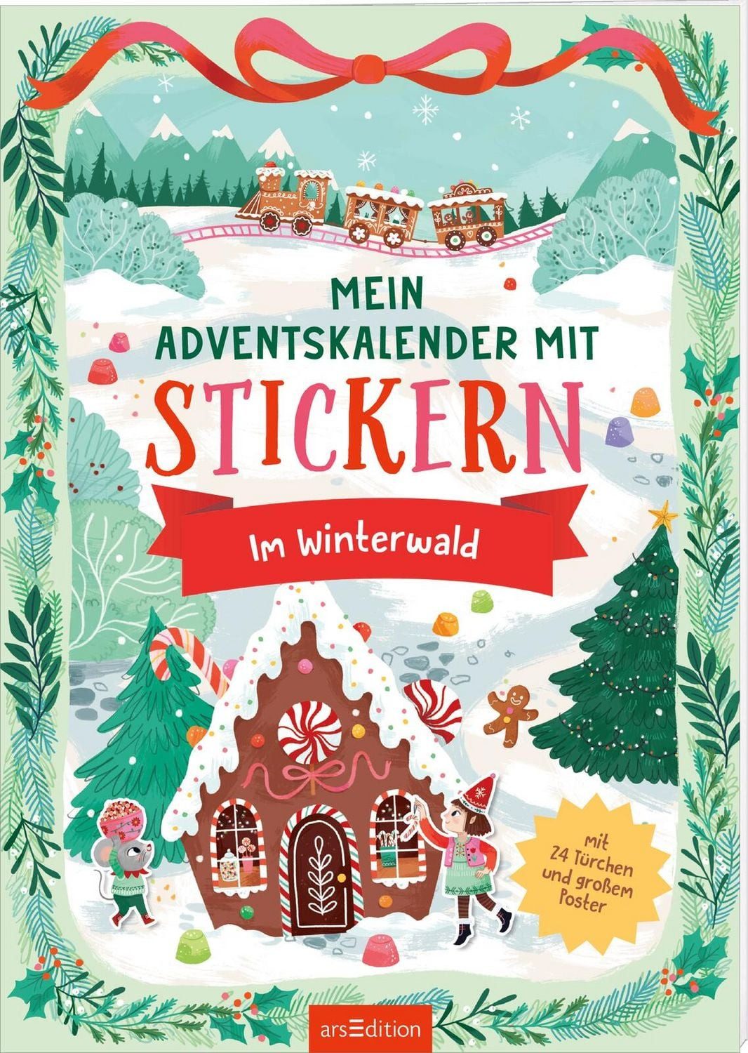Mein Adventskalender mit Stickern – Im Winterwald / diverse