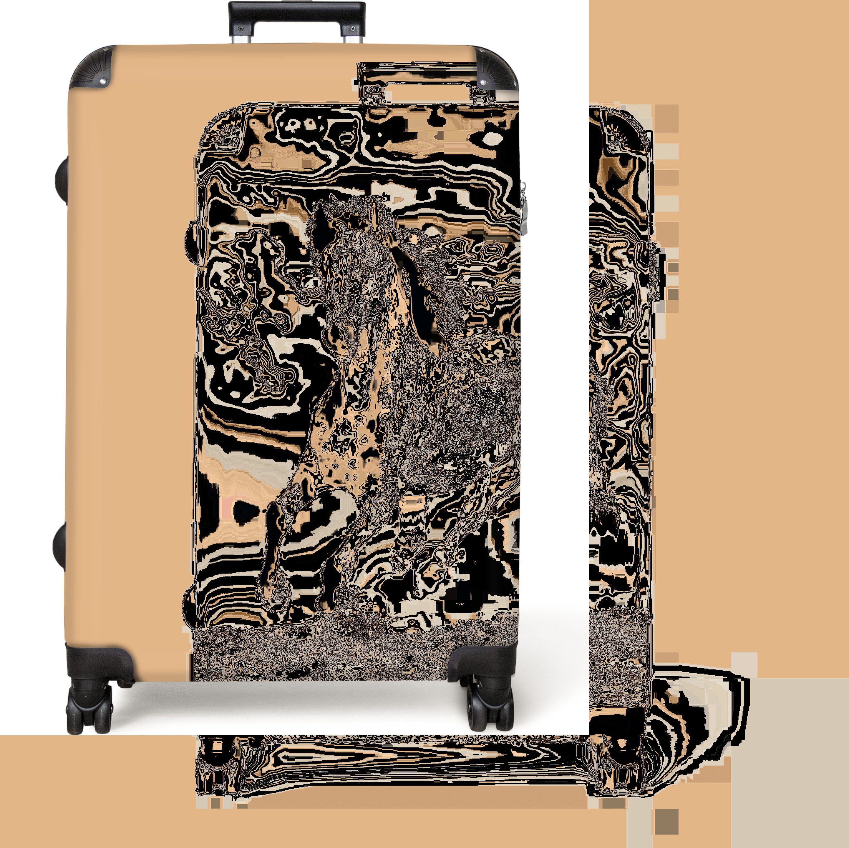 NoBoringSuitcases.com© Hartschalen-Trolley Panther Druck - Tiere günstig online kaufen