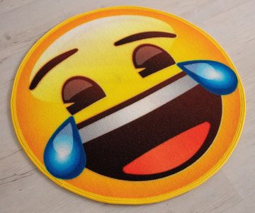 Teppich Smily - Emoji Gesicht Rund 67cm, Rockbites, Rund, Höhe: 3 mm