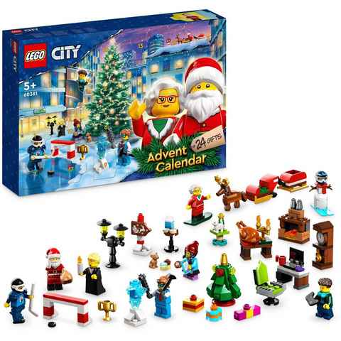 LEGO® Spielzeug-Adventskalender Spielbausteine, LEGO City 2023 (60381), LEGO® City, Made in Europe