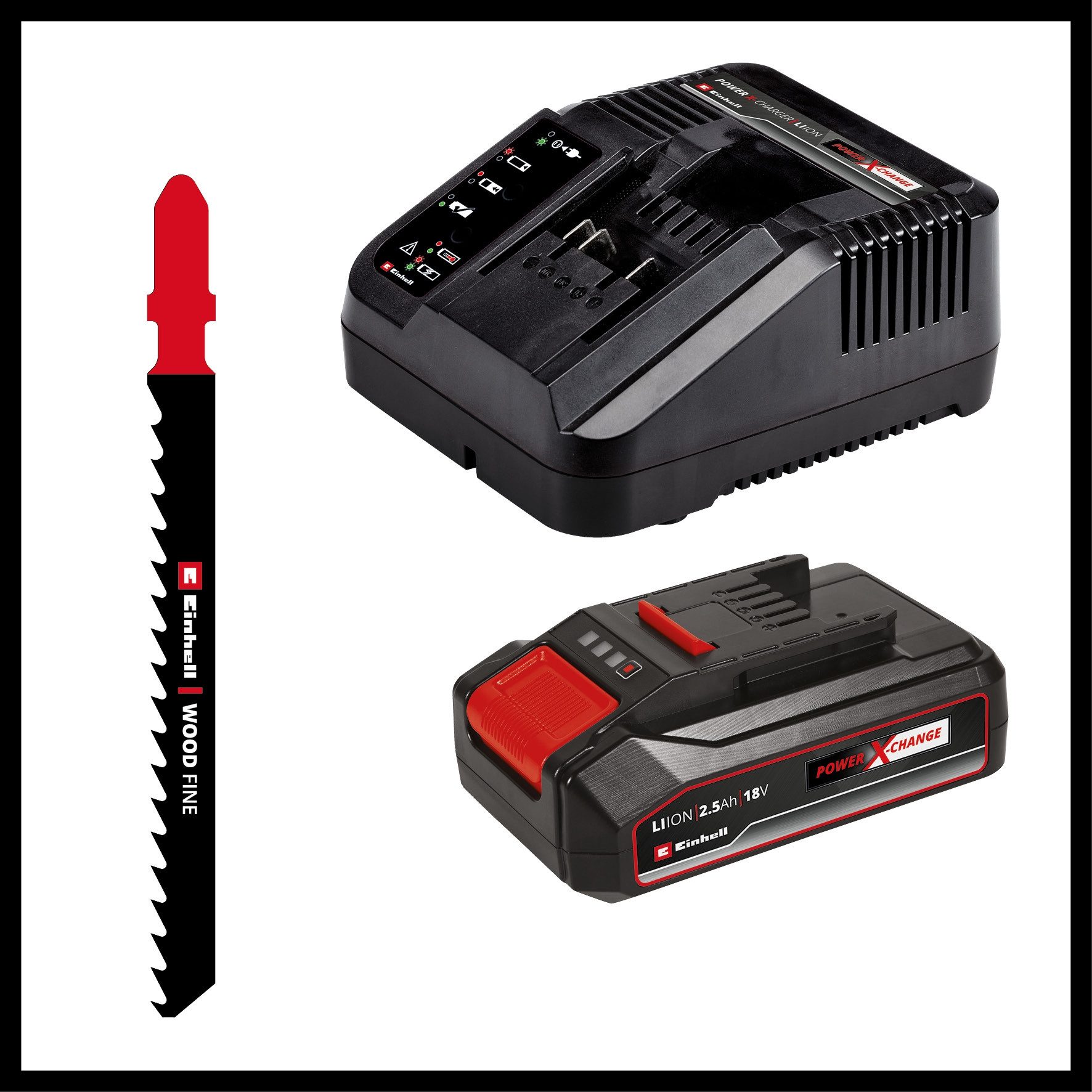 Einhell Akku-Stichsäge TC-JS 18/70 Li, Set, inkl. Akku und Ladegerät