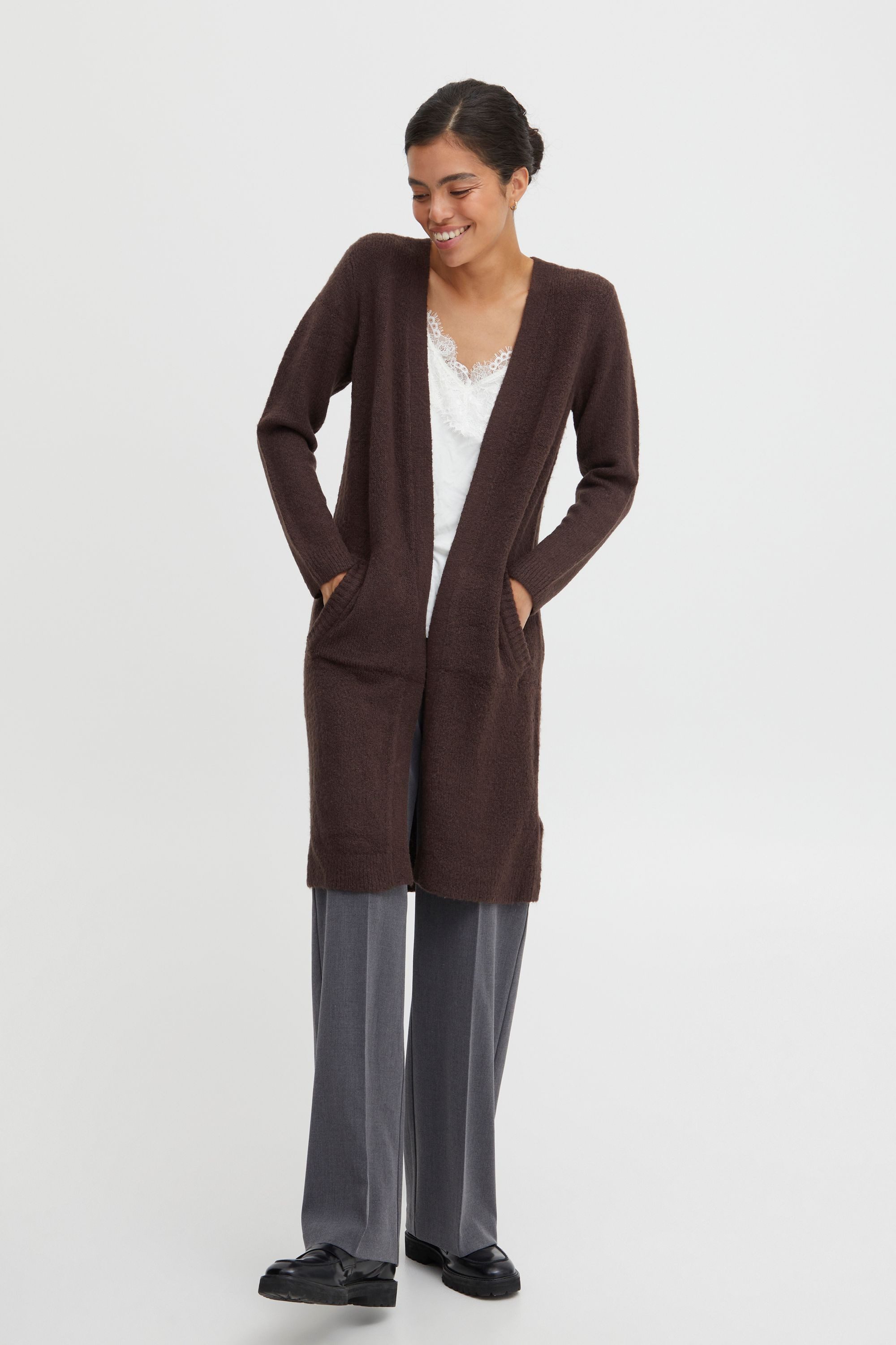 b.young Strickjacke BYMIRELLE 20806430 Lange Strickjacke günstig online kaufen