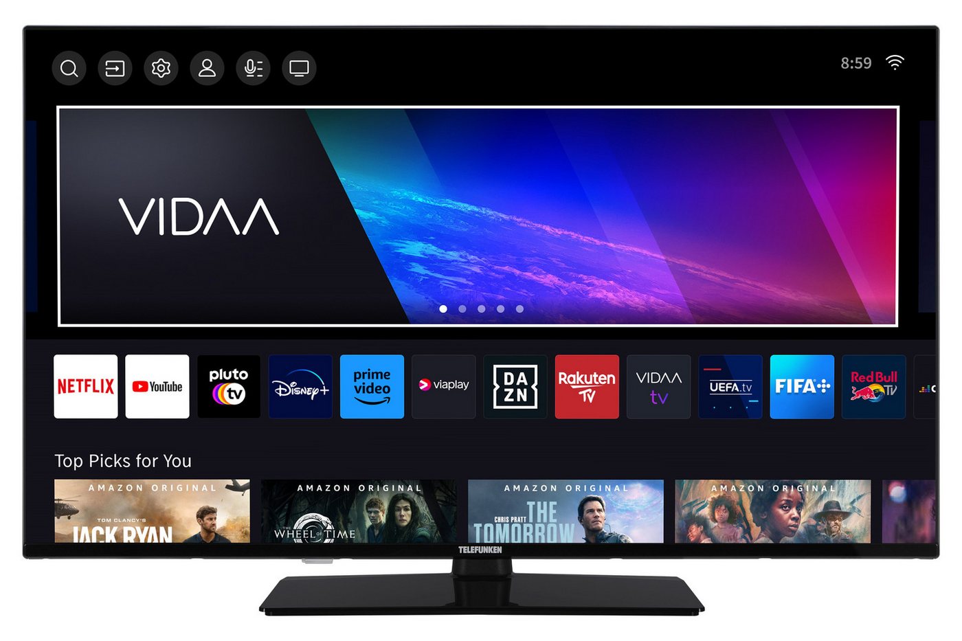 Telefunken XF40VP750M LCD-LED Fernseher (102 cm/40 Zoll, Full HD, VIDAA Smart TV, VIDAA Smart TV, HDR, Triple-Tuner) schwarz ! RABATT: 59.61% Telefunken XF40VP750M LCD-LED Fernseher (102 cm/40 Zoll, Full HD, VIDAA Smart TV, VIDAA Smart TV, HDR, Triple-Tuner) schwarz ! RABATT: 59.61%