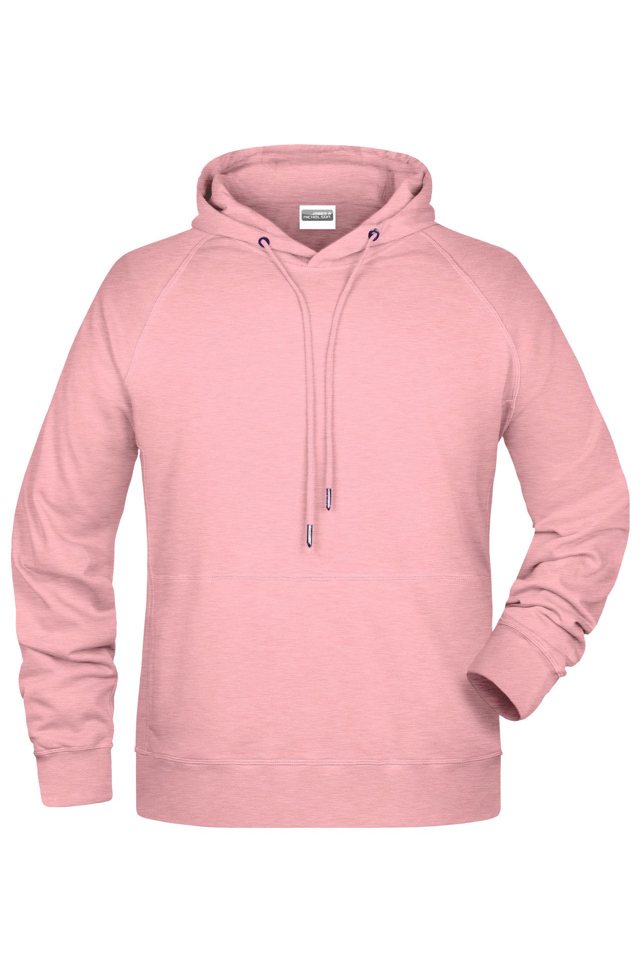 James & Nicholson Kapuzensweatshirt Hochwertiger Herren Kapuzensweat aus Bio-Baumwolle 8024 Hochwertige Sweat-Qualität mit angerauter Innenseite