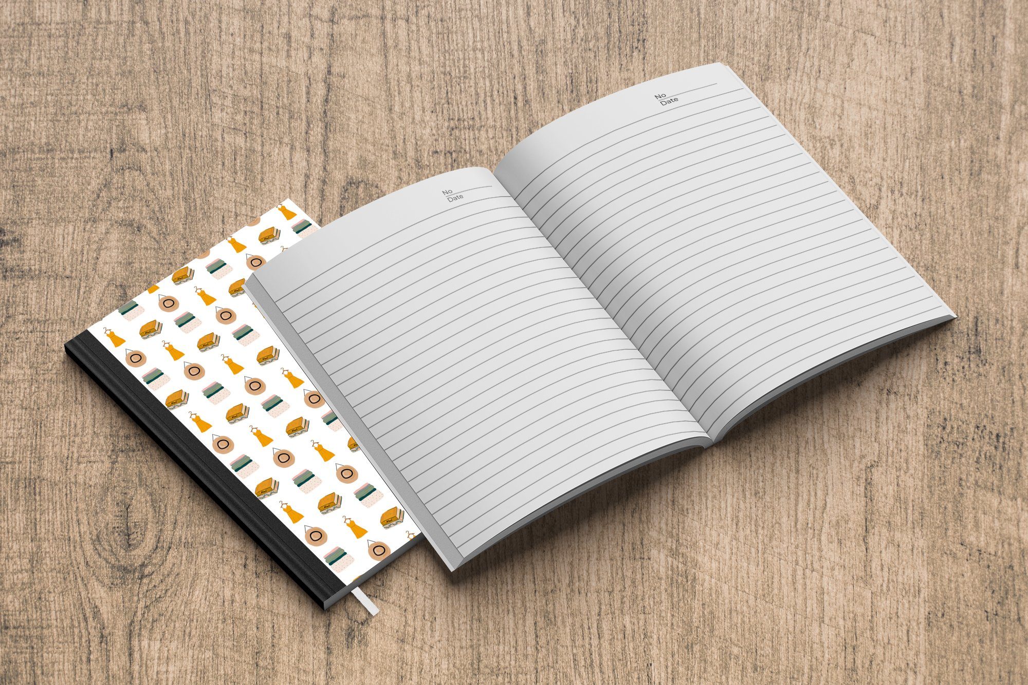 Haushaltsbuch Muster - 98 Farben, MuchoWow Journal, Notizheft, Merkzettel, - Kleidung Tagebuch, A5, Notizbuch Seiten,
