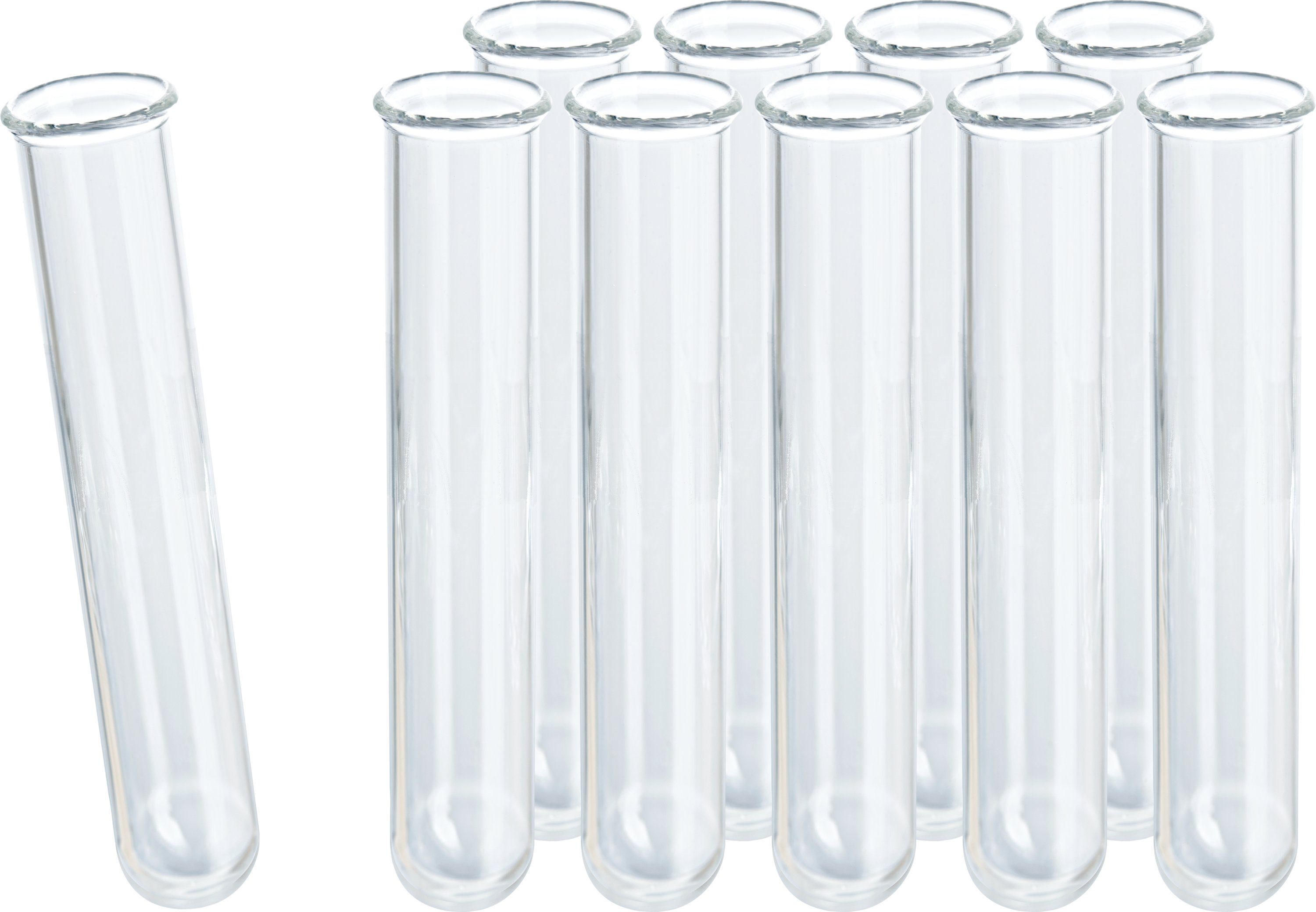 VBS Trinkflasche Reagenzgläser, 7,5 cm x 1,2 cm 10er-Pack