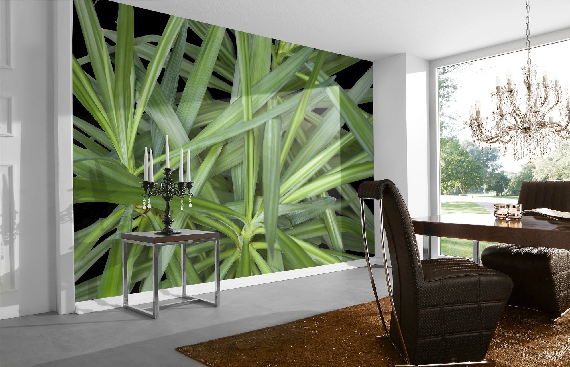 Jungle Schräge Fototapete Paper Wand, St), 4 Plant, Architects Vlies, (Set,