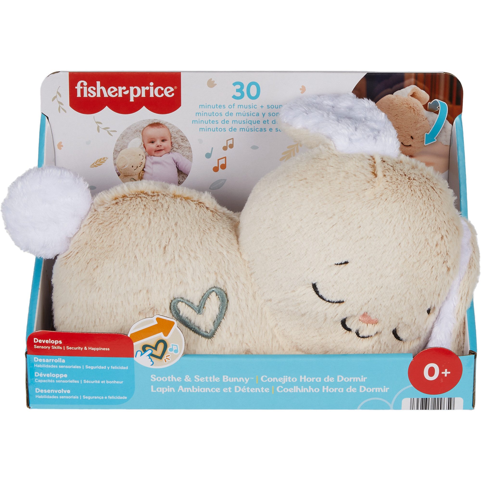 Fisher-Price® Kuscheltier Fisher-Price Schlummer-Häschen, Spieluhr