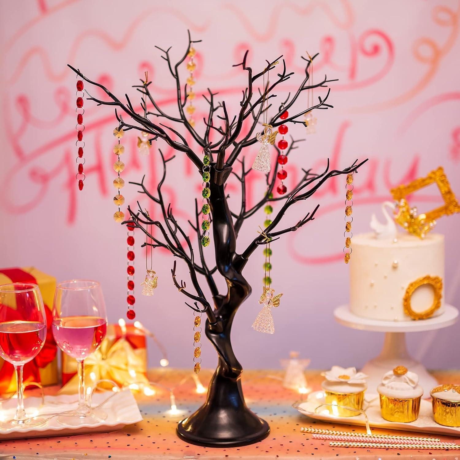 Kunstbaum Zweig Baum Künstlicher Osterbaum 58cm Schwarz Tischdekoration, LuxusKollektion