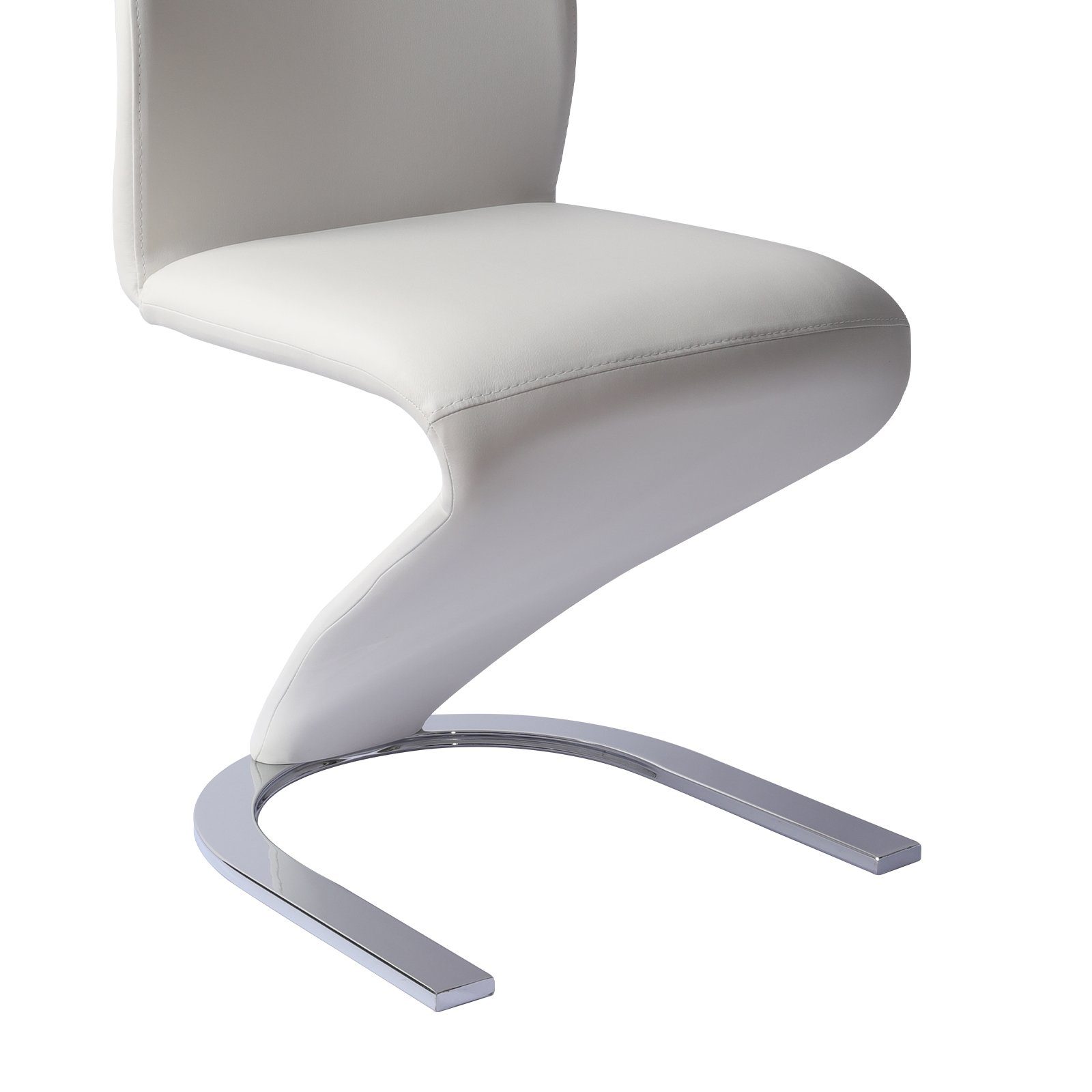 Jiexi Freischwinger Modernes Freischwinger-Set PU-Leder, Z-Form Design, 2/4/6/8er Set