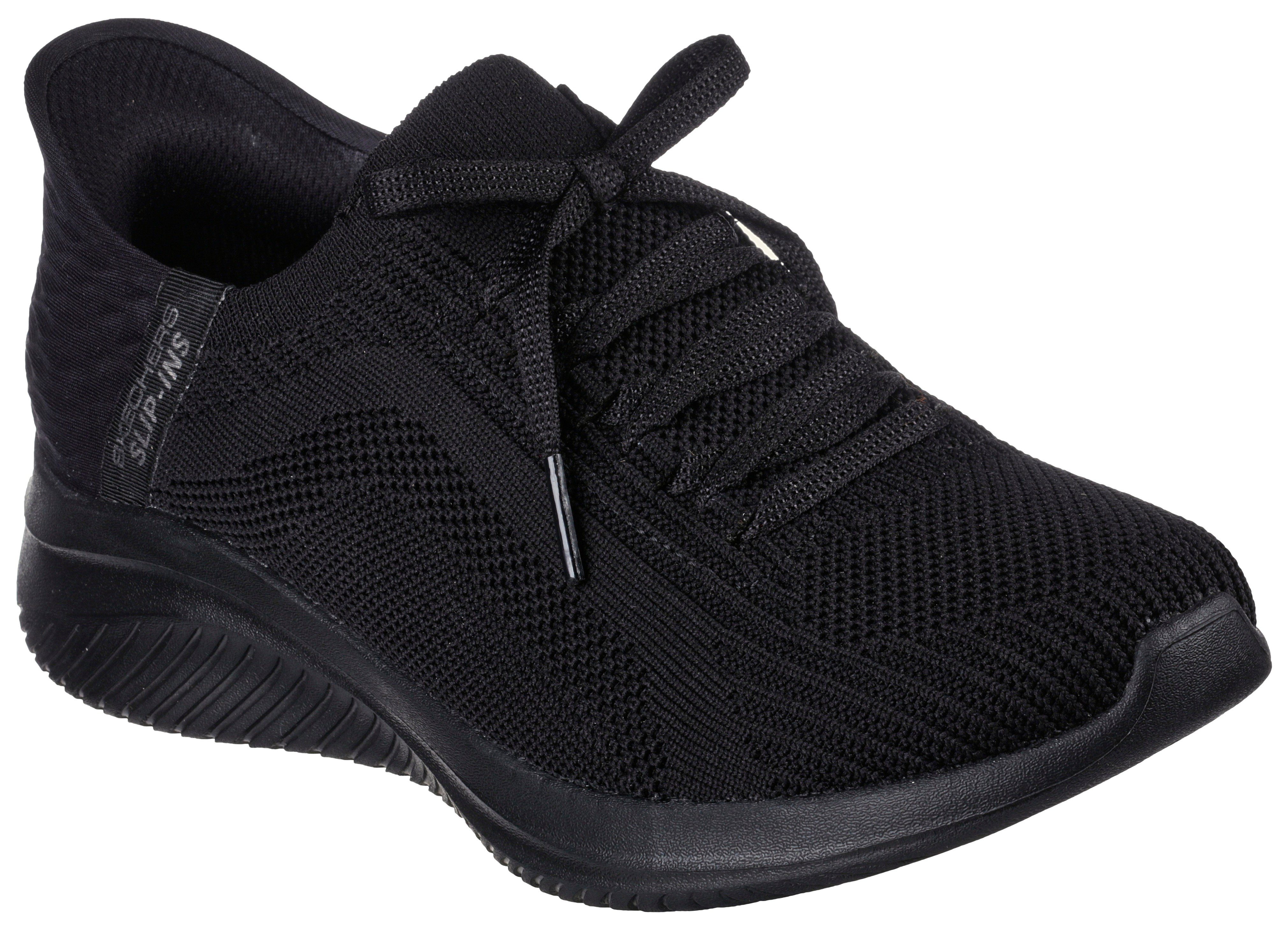 leichten Slip schwarz Ins-Funktion mit Einschlupf 3.0 Slip-On ULTRA FLEX Sneaker Skechers für