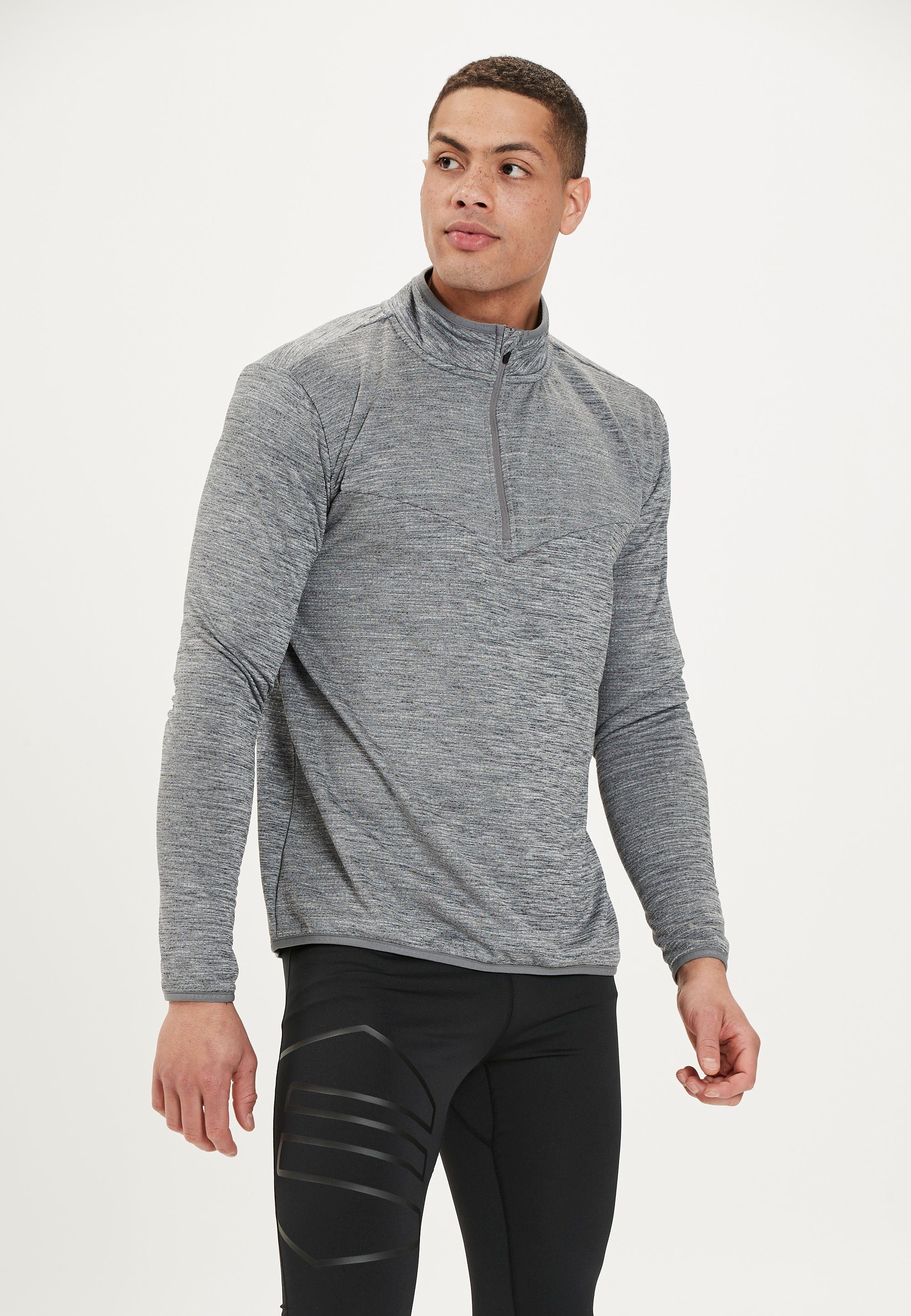 ENDURANCE Langarmshirt LEDGER M Waffle Melange mit sportlichen Funktionen