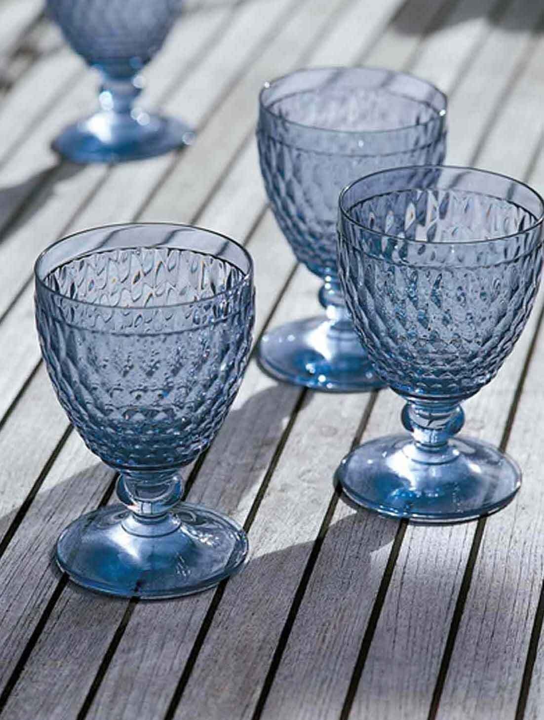 Villeroy & Coloured 400 Boston Glas Wasserglas Boch ml, Glas Blau