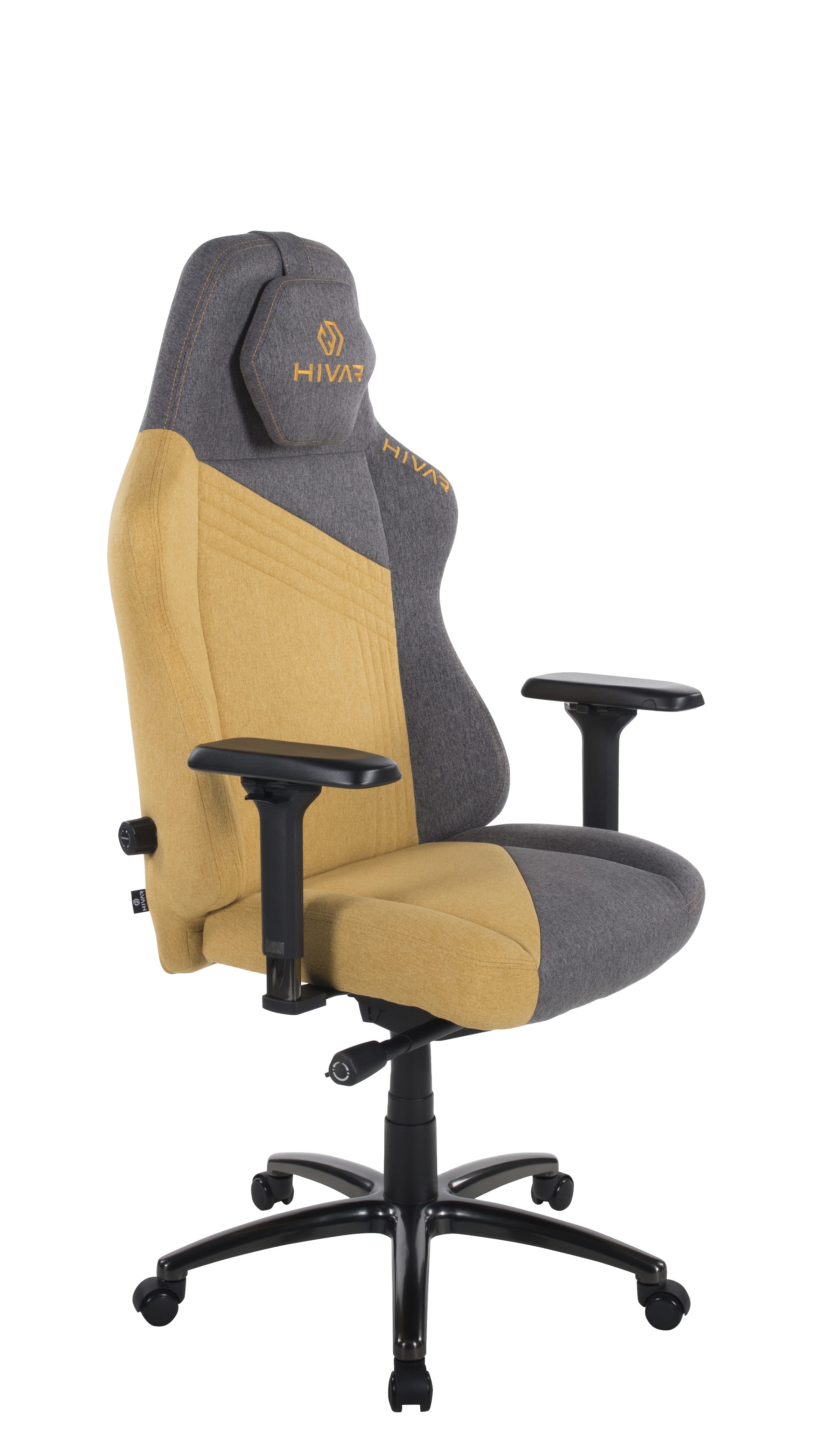 HIVAR Gaming-Stuhl SKYLAR SUN XL, Sitztiefenverstellung, TÜV geprüft, Belastbarkeit 150 kg Fußkreuz: Obsidian