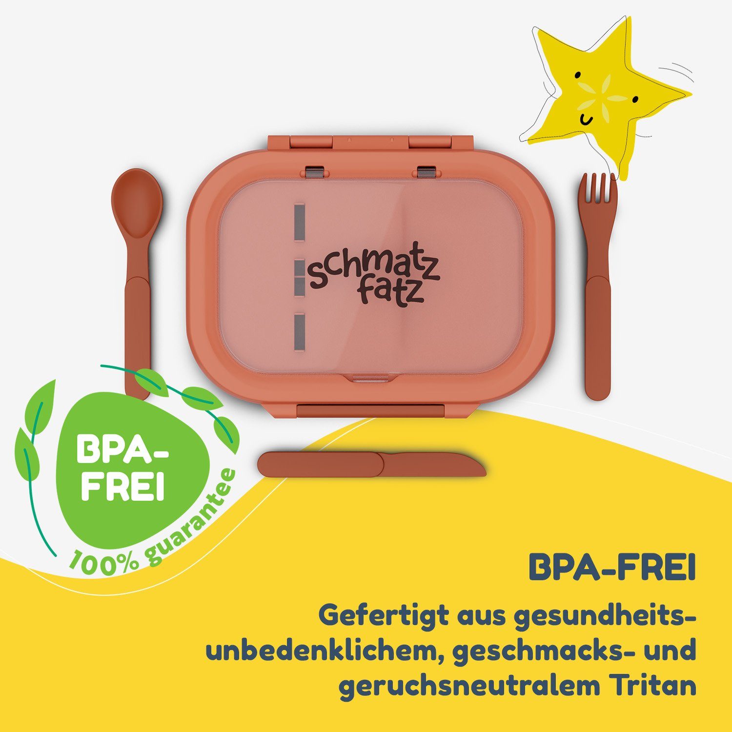 (Packung) Fächer, Tritan, Klarstein Frischhaltedose Lunchbox 3 Bunko