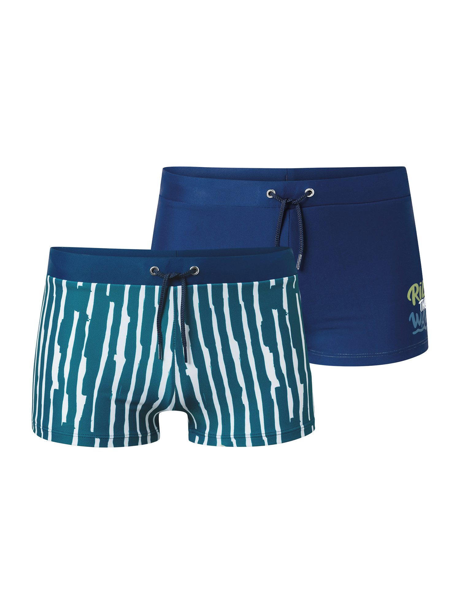 Schiesser Badehose Aqua Teens Boys (2-St) Schwimmhose, Schwimmshorts, Badebekleidung