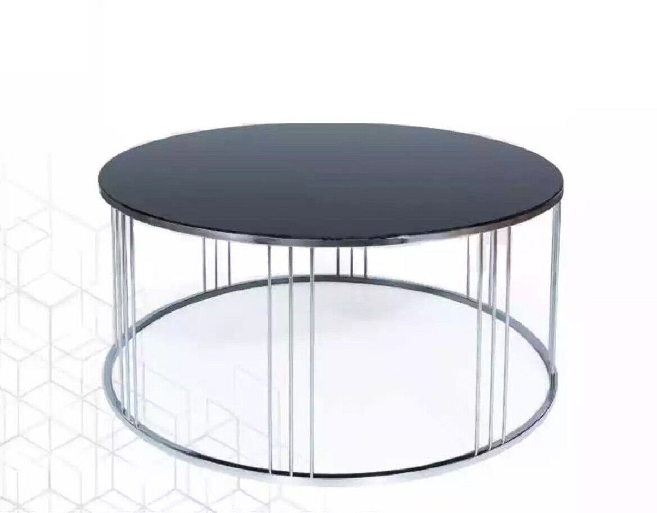 Edelstahl Couchtisch (1-St., Modern neuschwarz in Möbel 1x Design JVmoebel Made Couchtisch), Luxus Couchtisch Europa Wohnzimmer