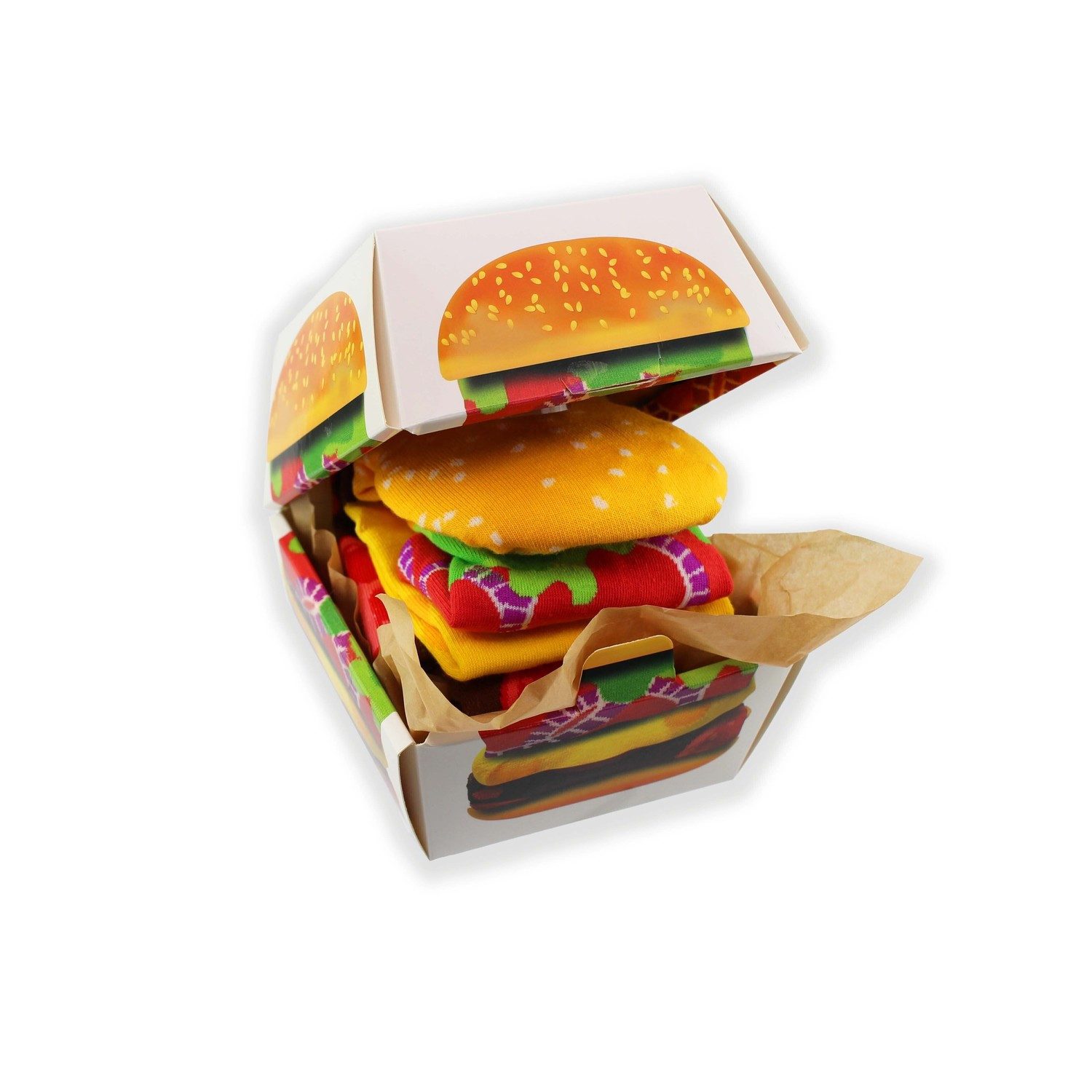 Winkee Freizeitsocken Burger Socken in 41-45 (2 Paare)