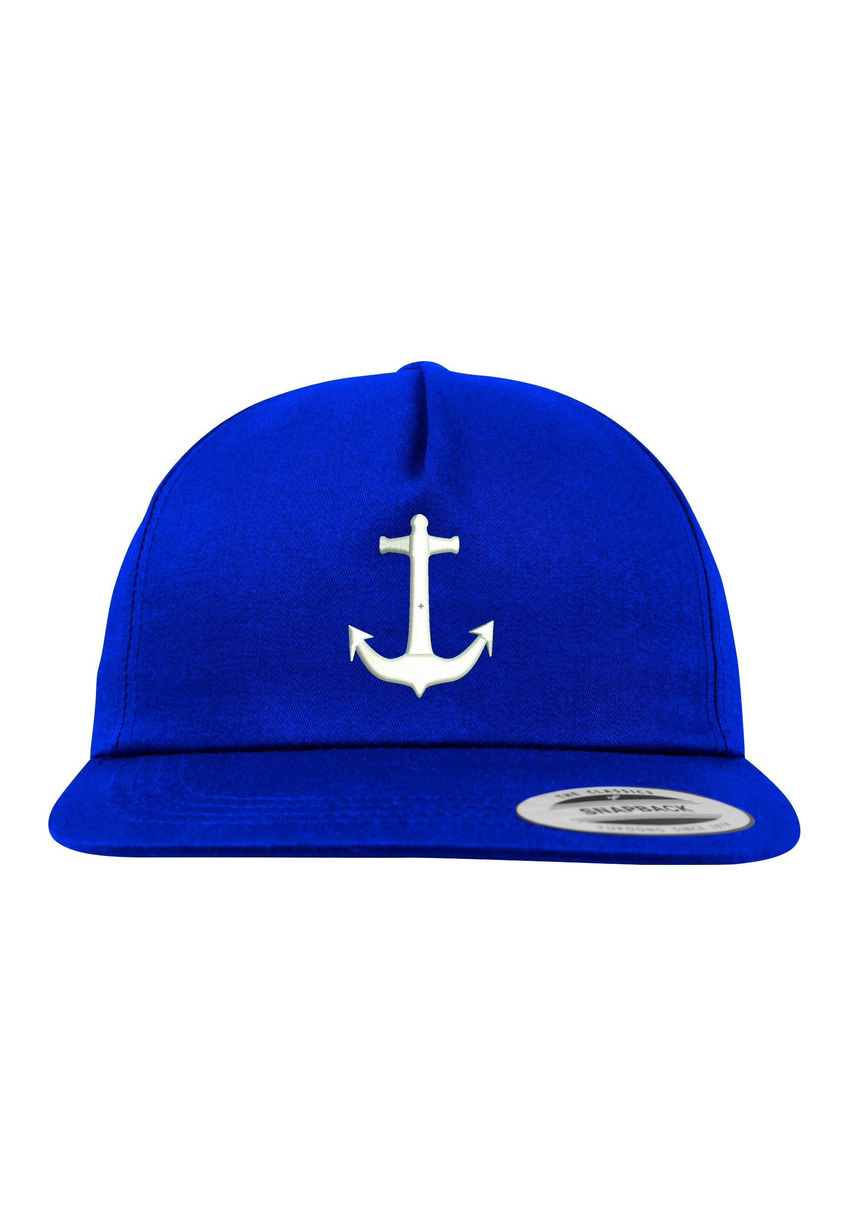 Youth Designz Baseball Cap Anker 1 Unisex Snapback Cap mit modischer Logo Stickerei Royalblau