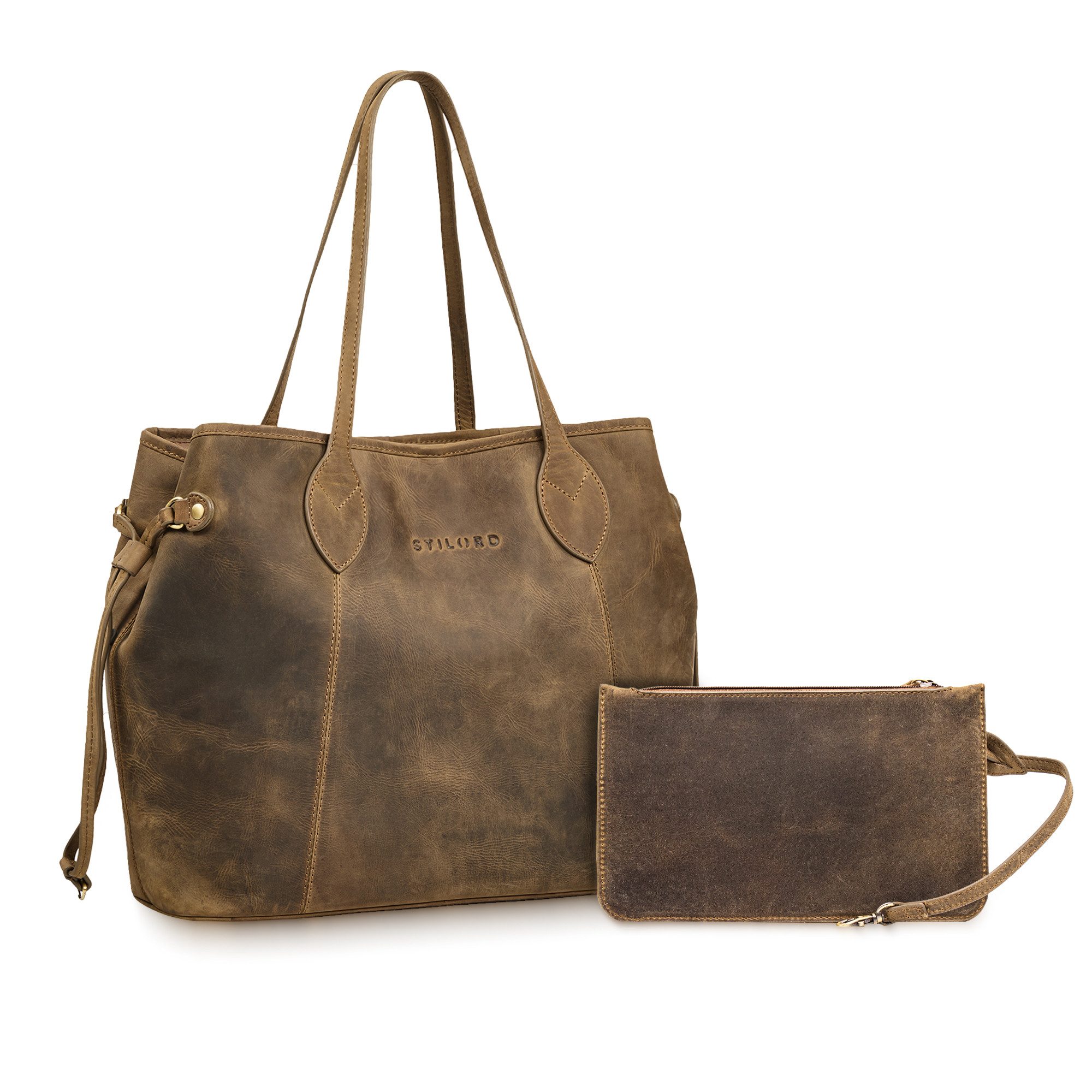 STILORD Handtasche "Camelia" 2-Teilige Shopper Tasche Damen Groß mit Geldbö günstig online kaufen