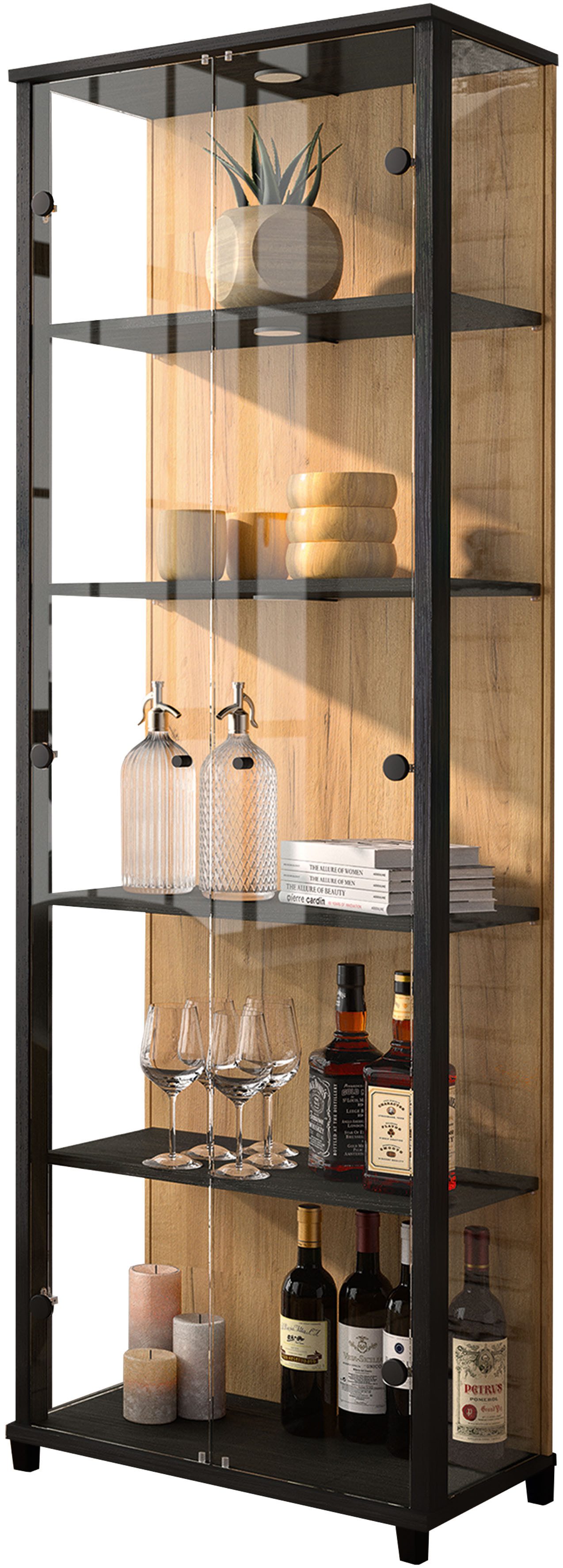 fif möbel Vitrine OPTIMA Standvitrine, Vitrinenschrank, Glasvitrine, Sammle günstig online kaufen