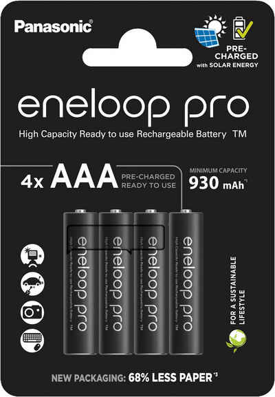 eneloop Eneloop Pro Micro/AAA/HR03 Akku Micro (4 St), 1.2V/930mAh