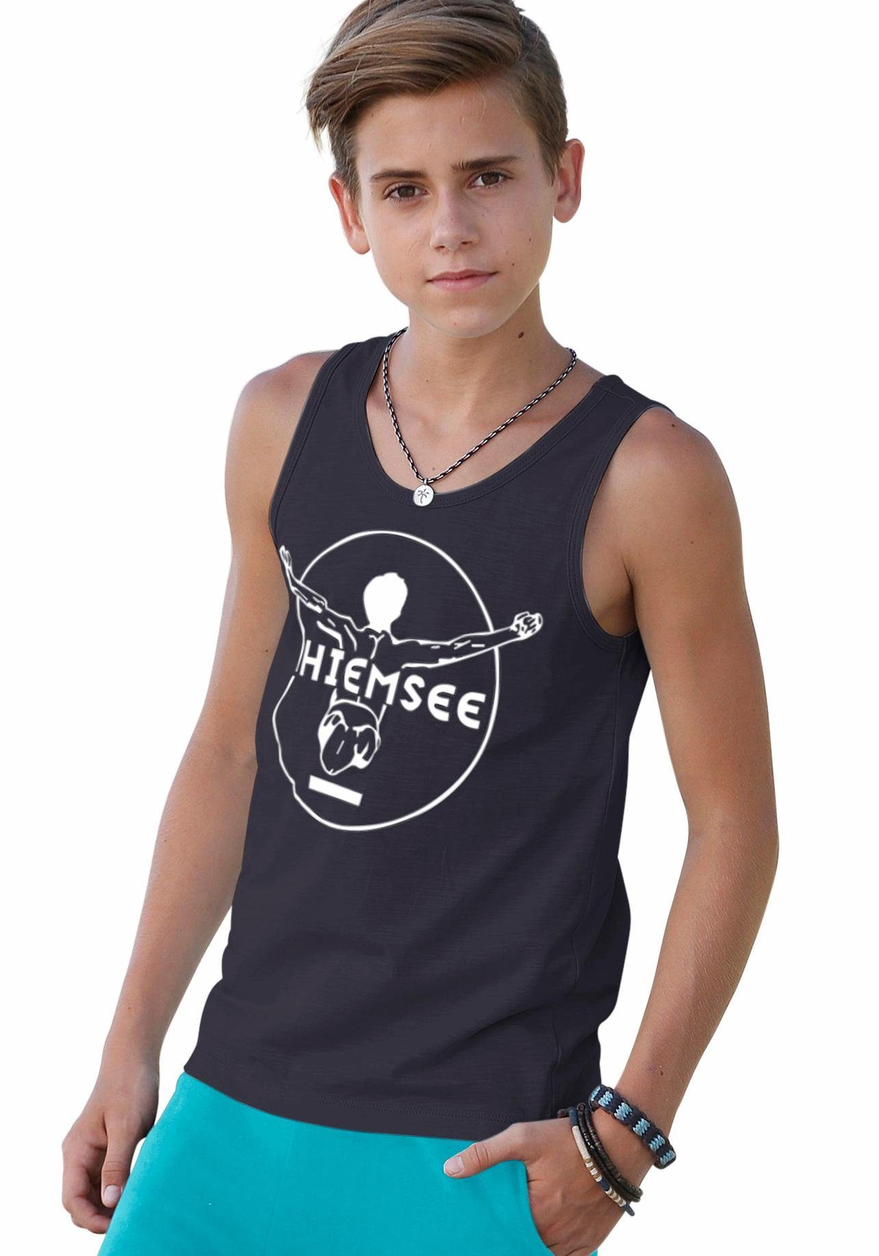 Chiemsee Tanktop BASIC mit Kontrast Logodruck-Druck in