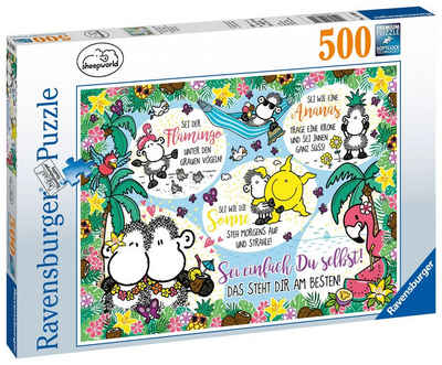 Ravensburger Puzzle 14830 Sheepworld Sei einfach du selbst! 500 Teile, 500 Puzzleteile