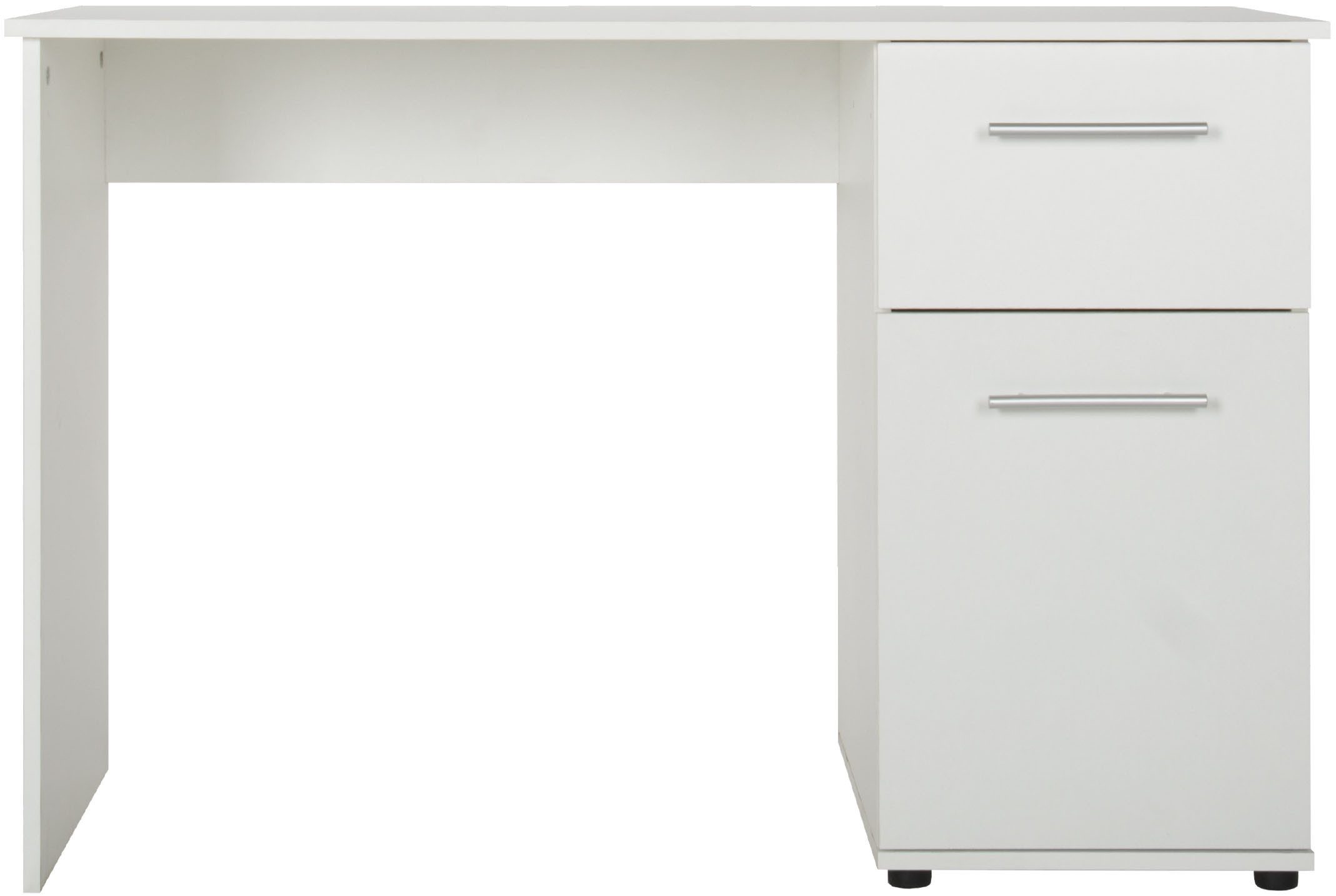 VOGL Möbelfabrik Schreibtisch Tobi, wahlweise mit 3 Schubkästen oder 1 Schubkasten/1 Tür, optional mit Tastaturauszug, Breite 115 cm