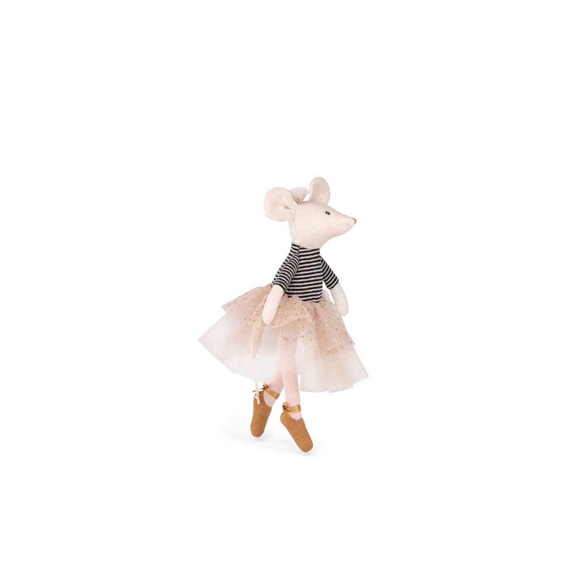 Moulin Roty Stoffpuppe Spielpuppe Maus Suzie 26cm Ballerina Glitzer Stofftier