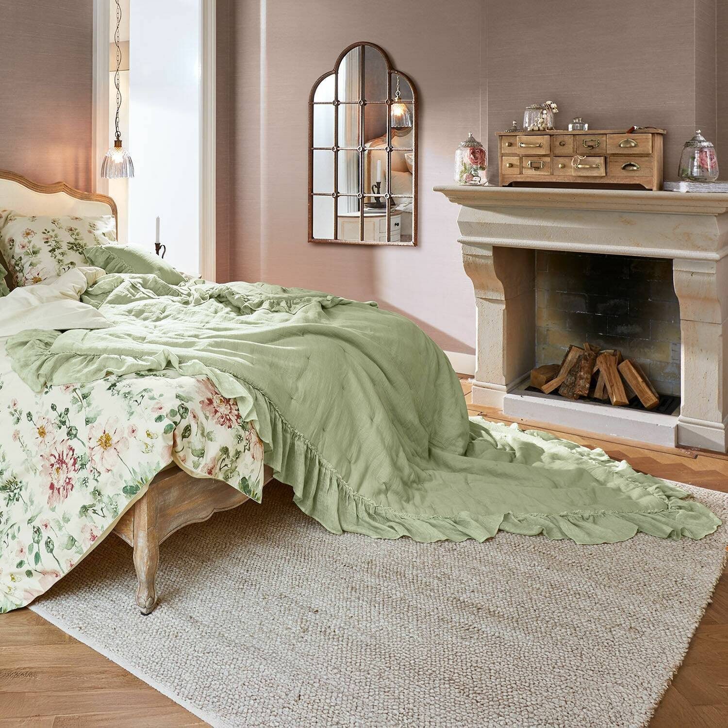 Mirabeau Tagesdecke Quilt Martone grün günstig online kaufen