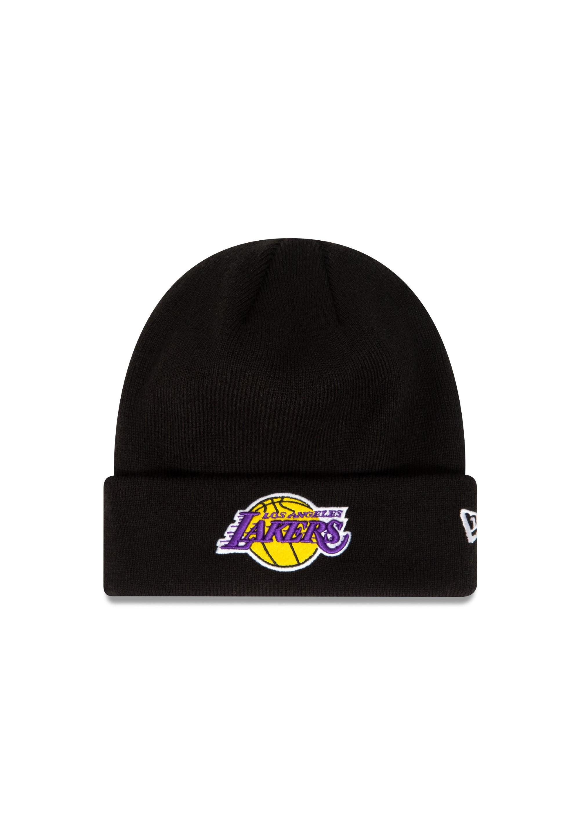 New Era Beanie Los Angeles Lakers NBA League Essential Black Cuff Knit Beanie New Era (1-St)
