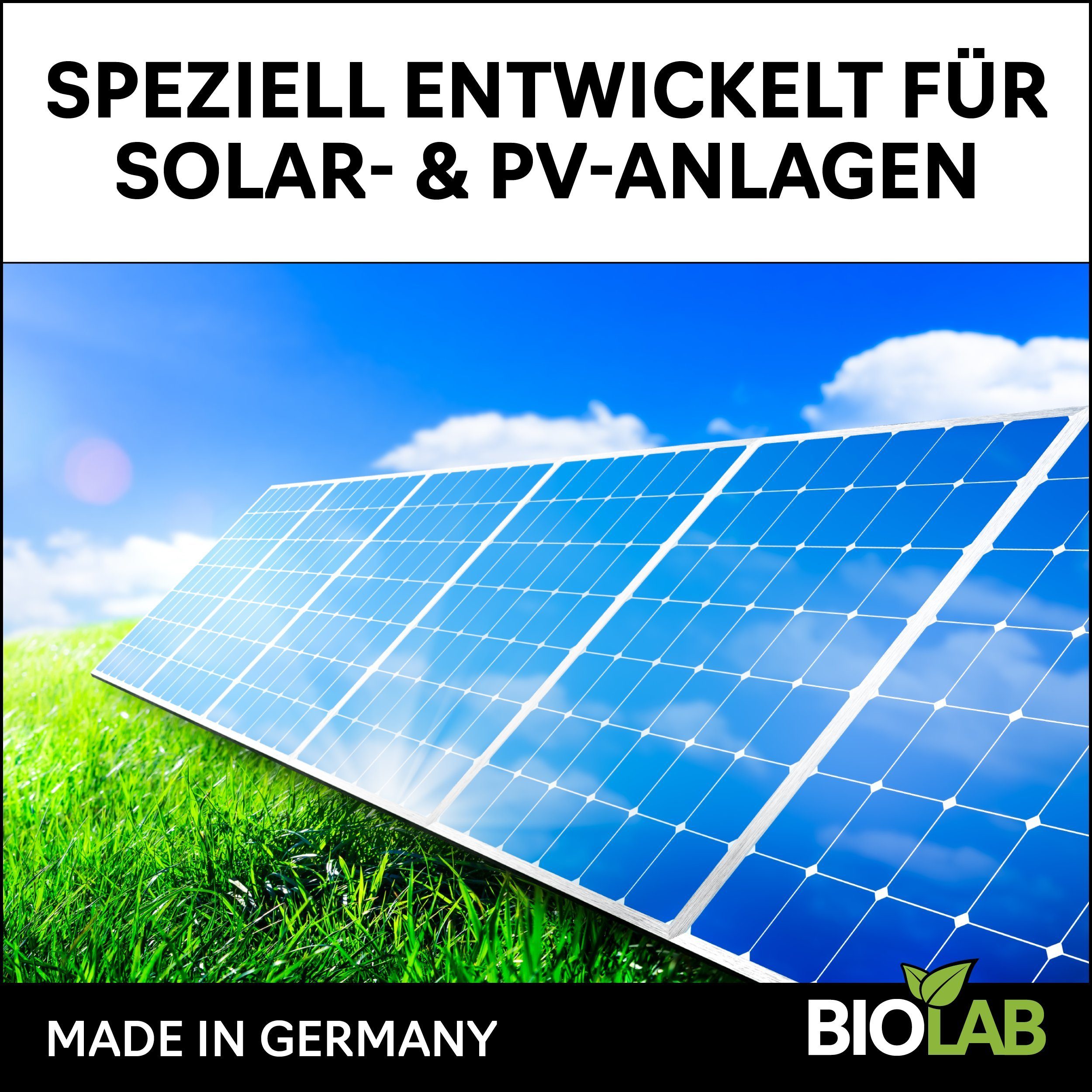 BIOLAB Reinigungskonzentrat Photovoltaik Solar ml Bio und (1-St. PV Reiniger Reinigungsmittel 1:20 1000 Solaranlagen Solarreiniger) Konzentrat