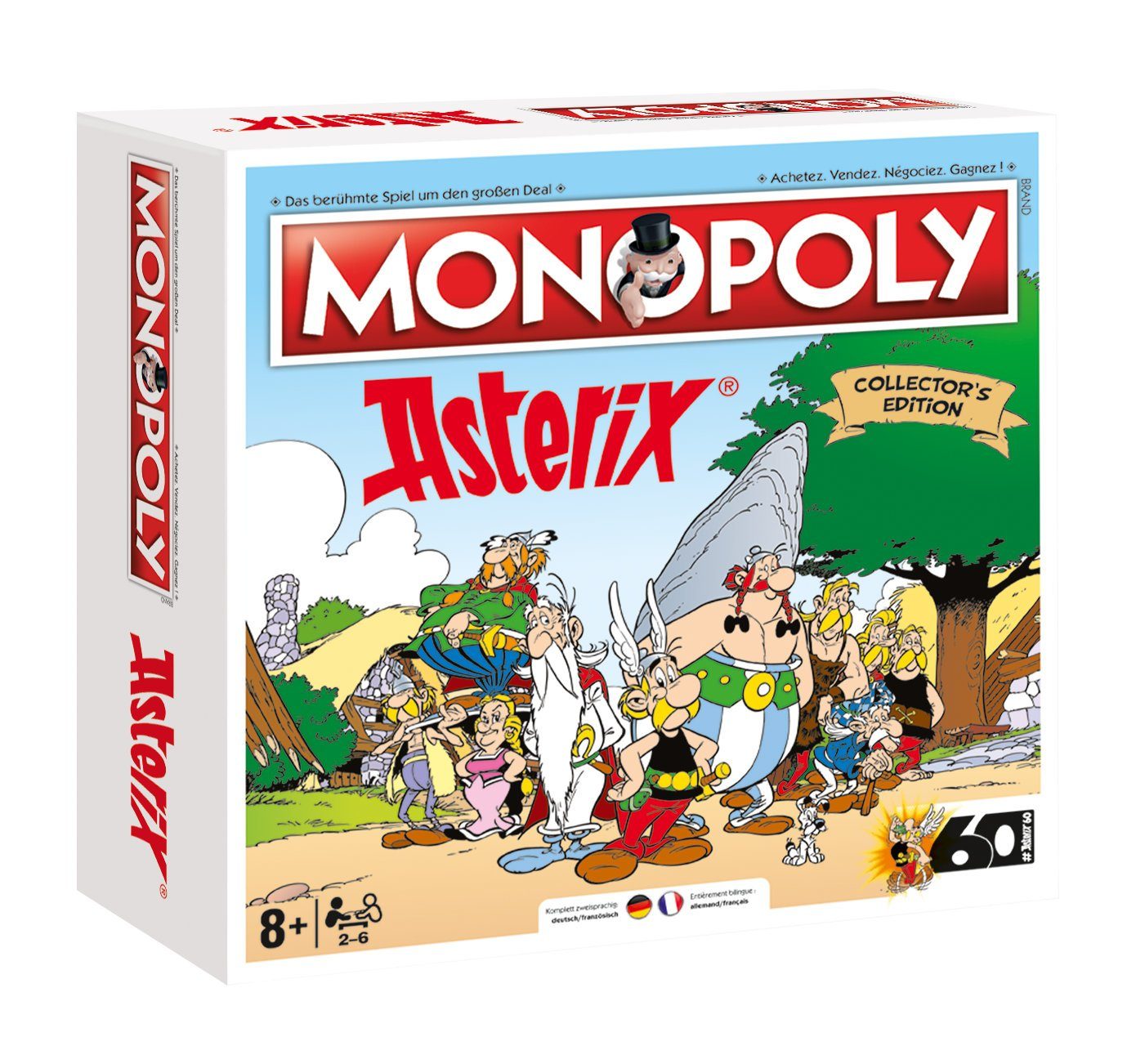 Winning Moves Spiel Monopoly Asterix und Obelix Collector's Edition, Brettspiel, deutsch / französisch