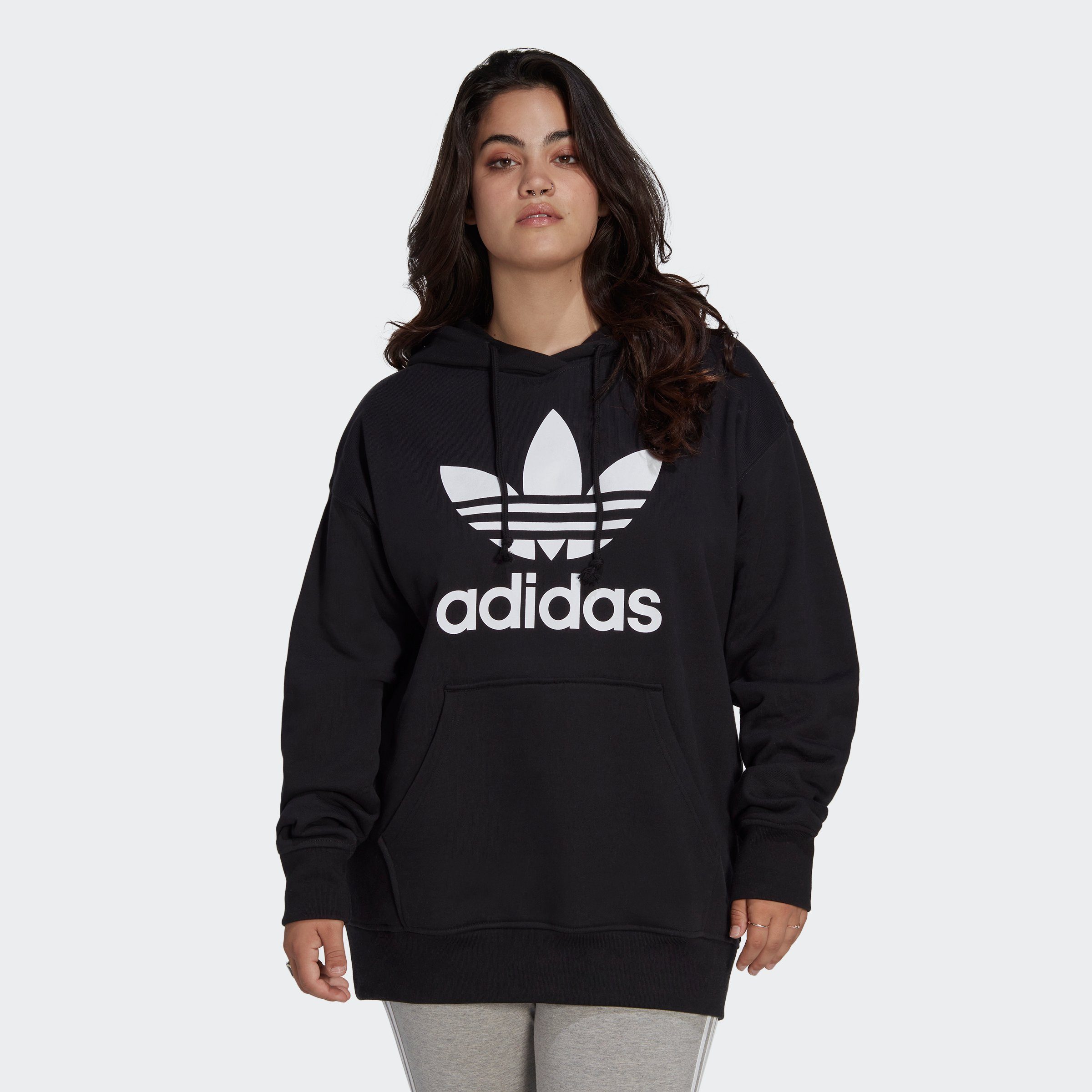 adidas Originals Kapuzensweatshirt TREFOIL HOODIE, Ein bequemer Hoodie mit  großem Trefoil Logo.