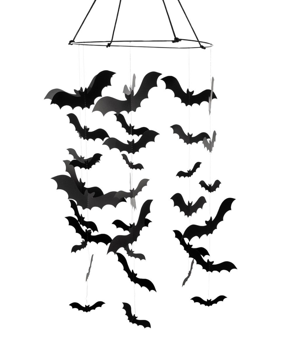 Horror-Shop Dekoobjekt Gothic Fledermaus Mobile 45cm