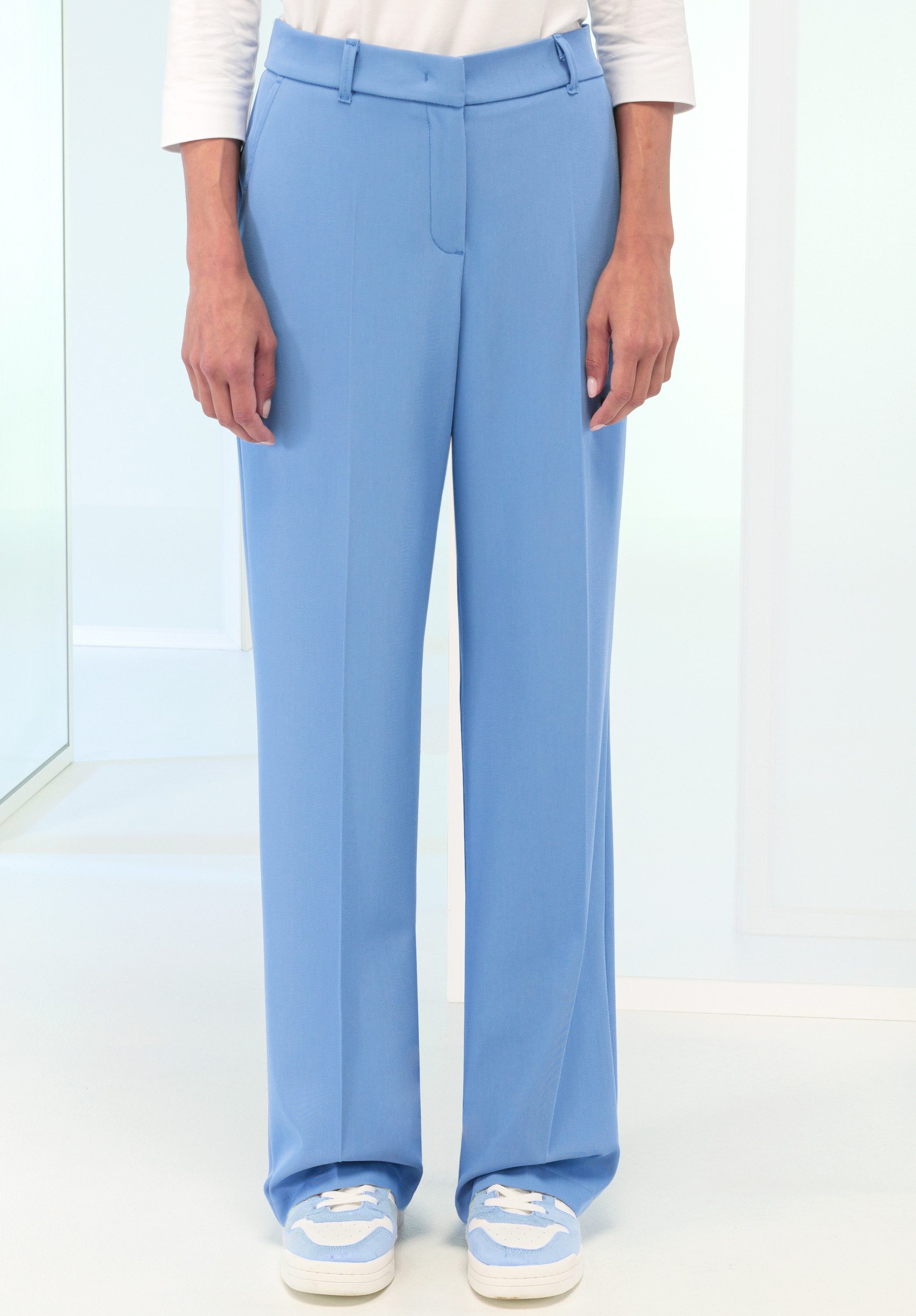 bianca Anzughose PARIGI in weiter Silhouette und aktueller Trendfarbe günstig online kaufen