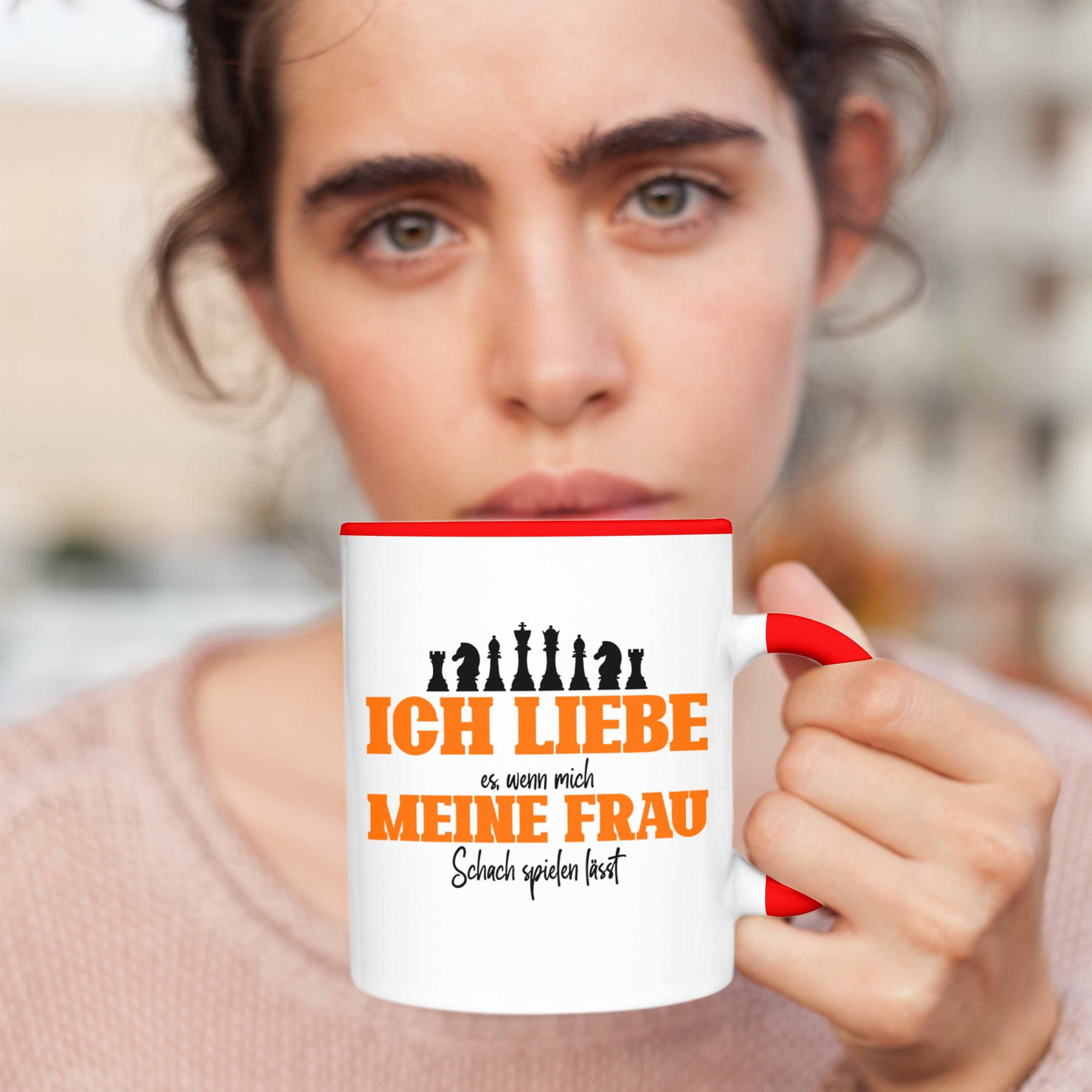 Schachspieler Trendation Tasse Rot Geschenk Schach Lustige für Tasse